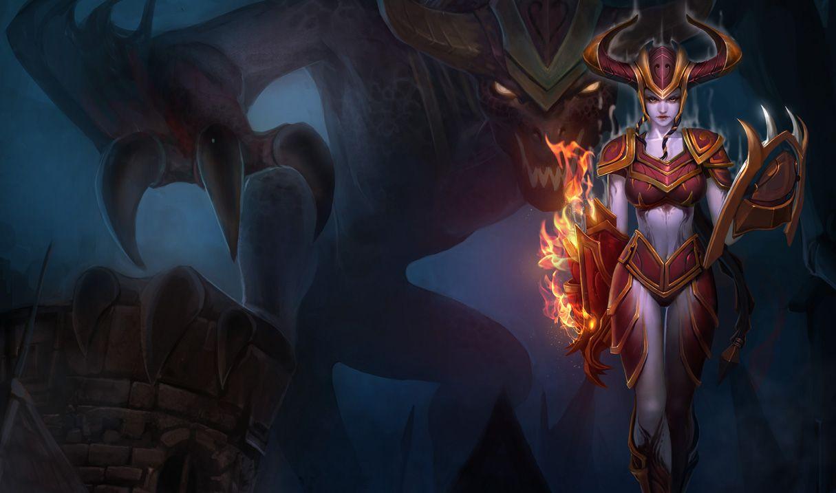1215x717 Classic Shyvana Skin of Legends Wallpaper