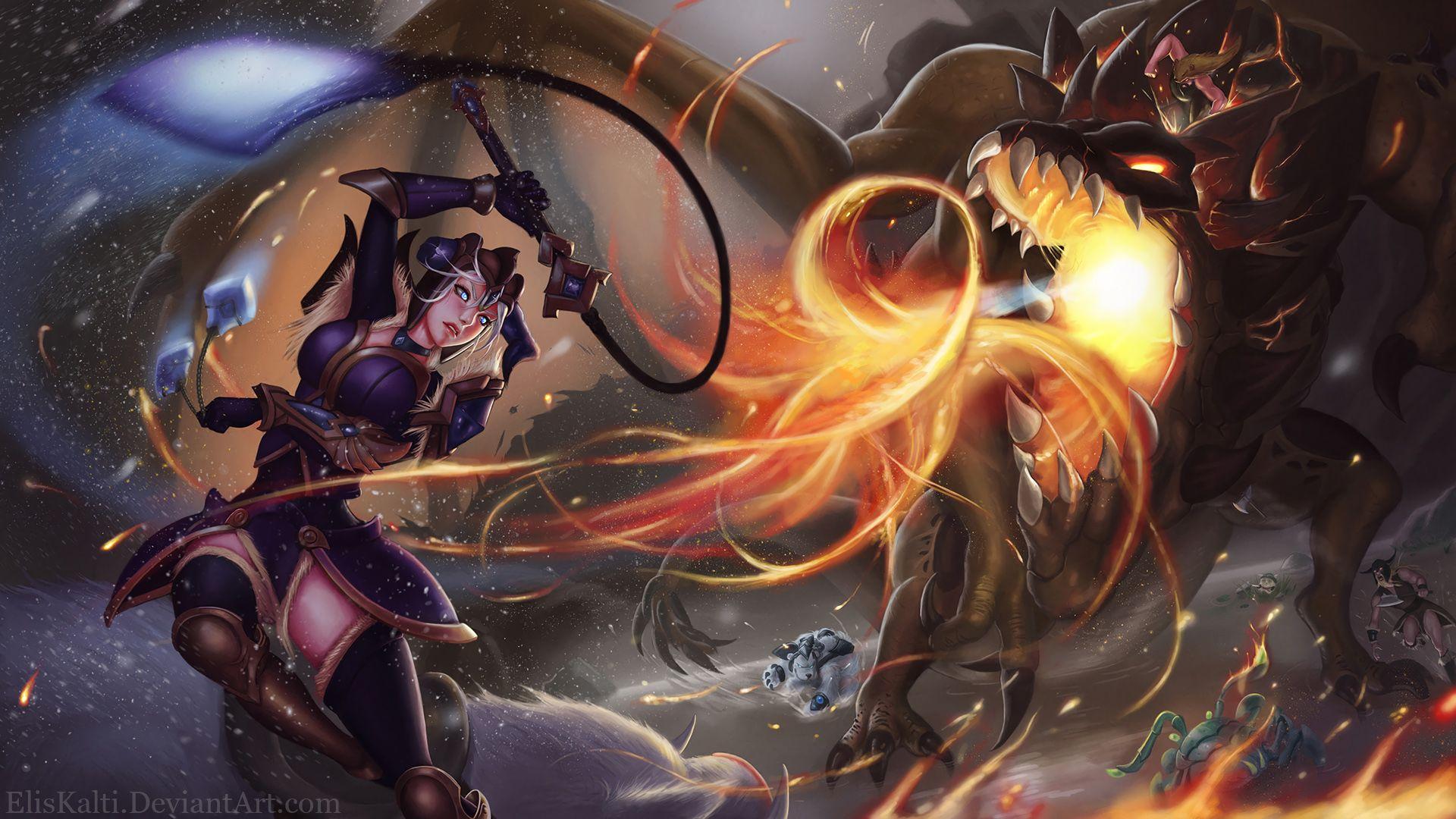 1920x1080 Shyvana HD Wallpaper 37708