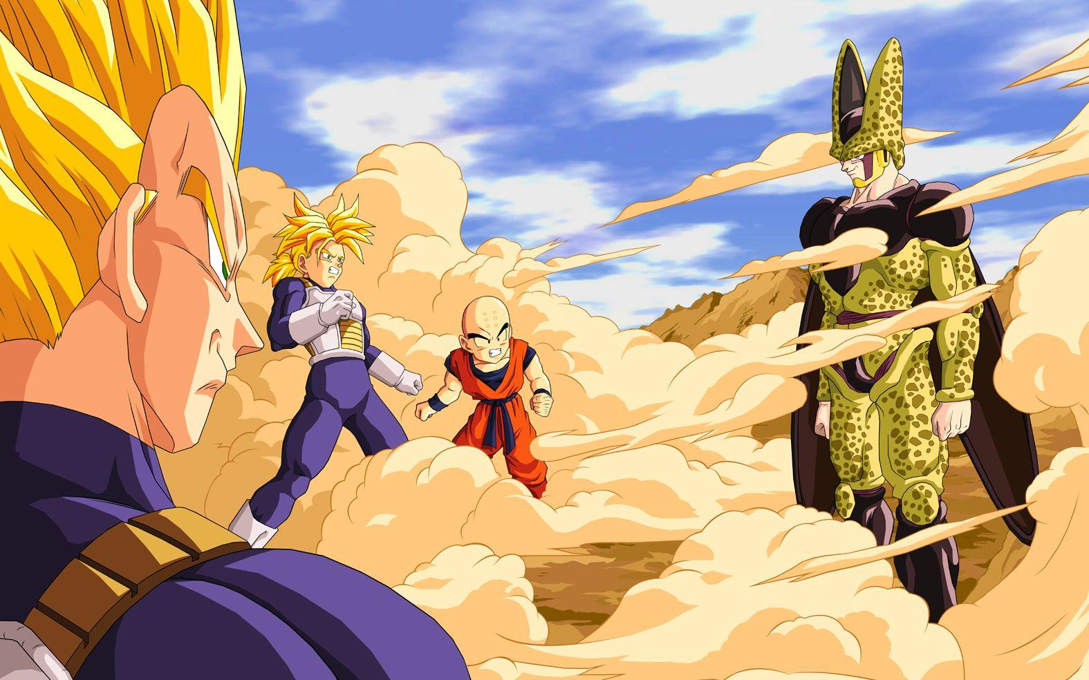 1575x984 Vegeta Cell Trunks Dragon Ball Z Nostal Dragonball wallpaper