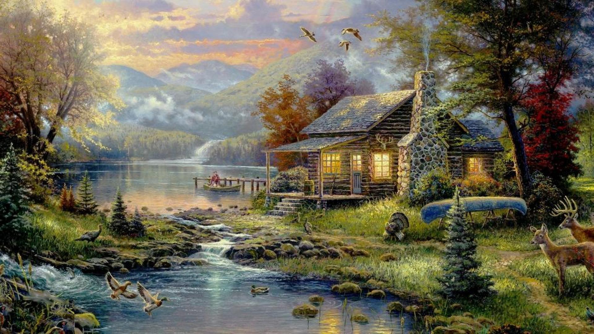 1920x1080 1920x1080px Thomas Kinkade Wallpaper