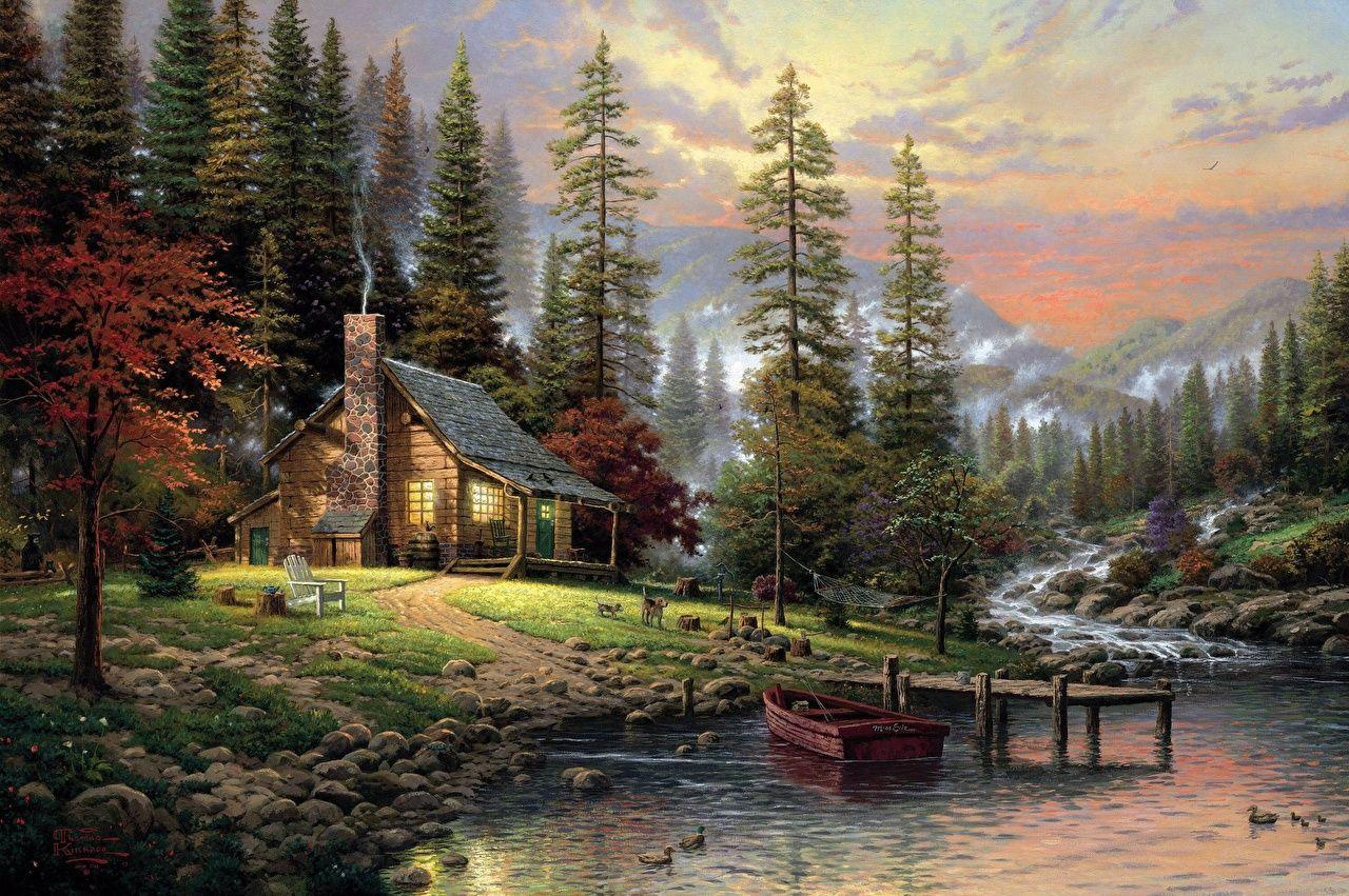 1280x851 Thomas Kinkade wallpaper picture download