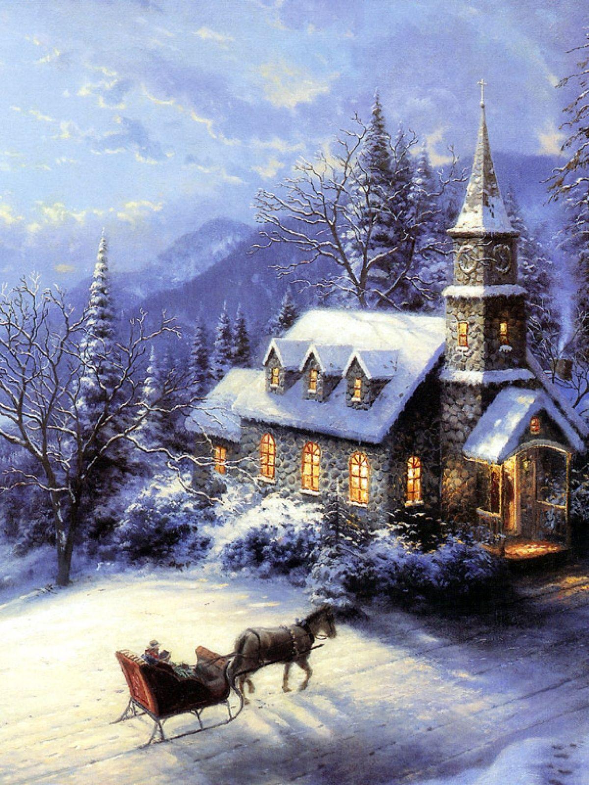1200x1600 Thomas Kinkade Mobile Wallpaper