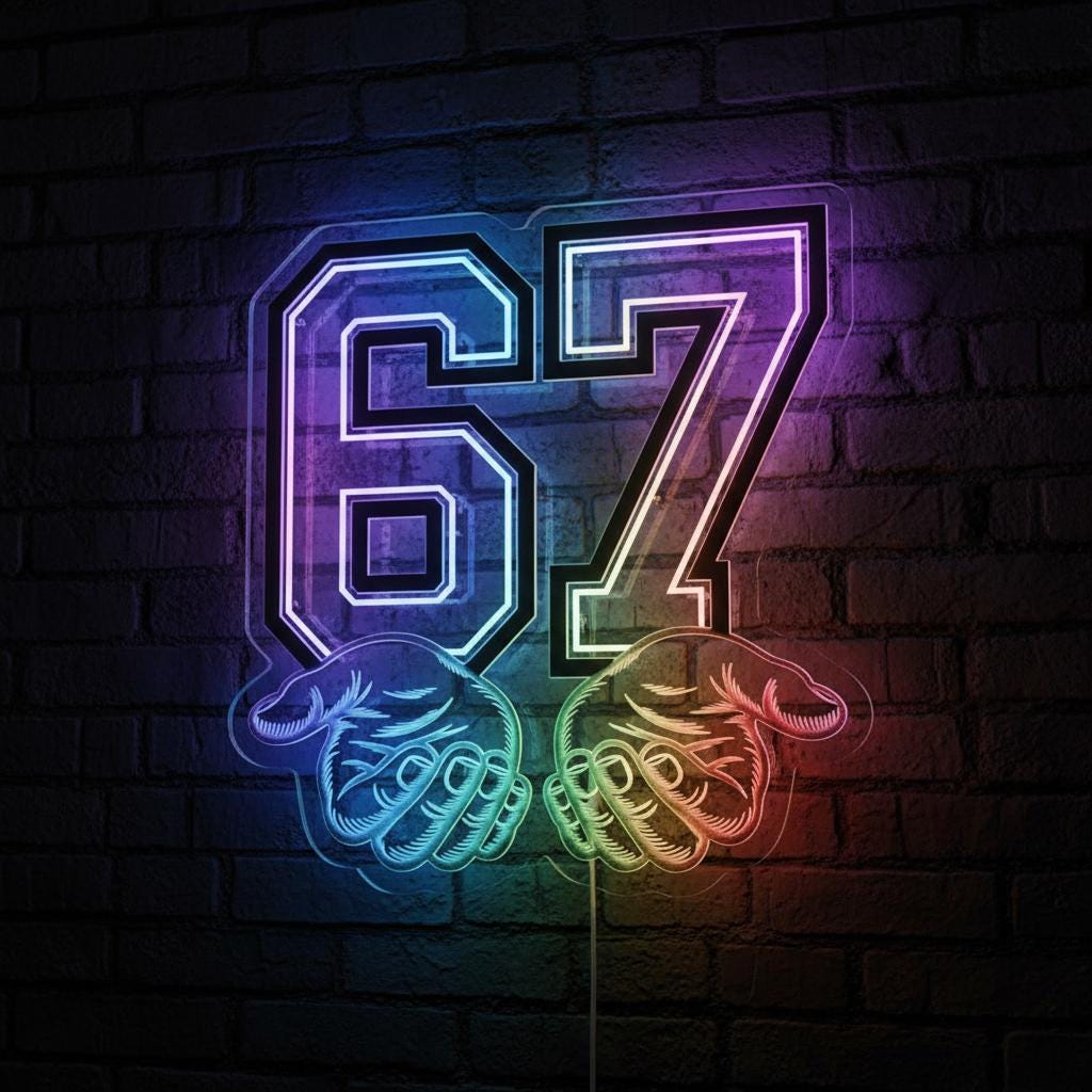 1024x1024 Number Six Wall Art