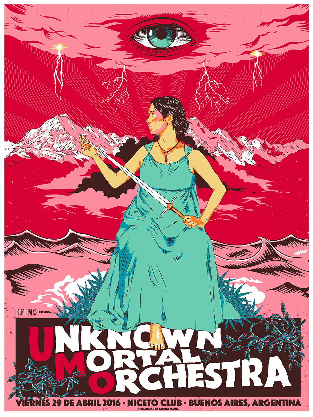 1000x1333 UNKNOWN MORTAL ORCHESTRA / Screenprint Poster (5). Image - Behance