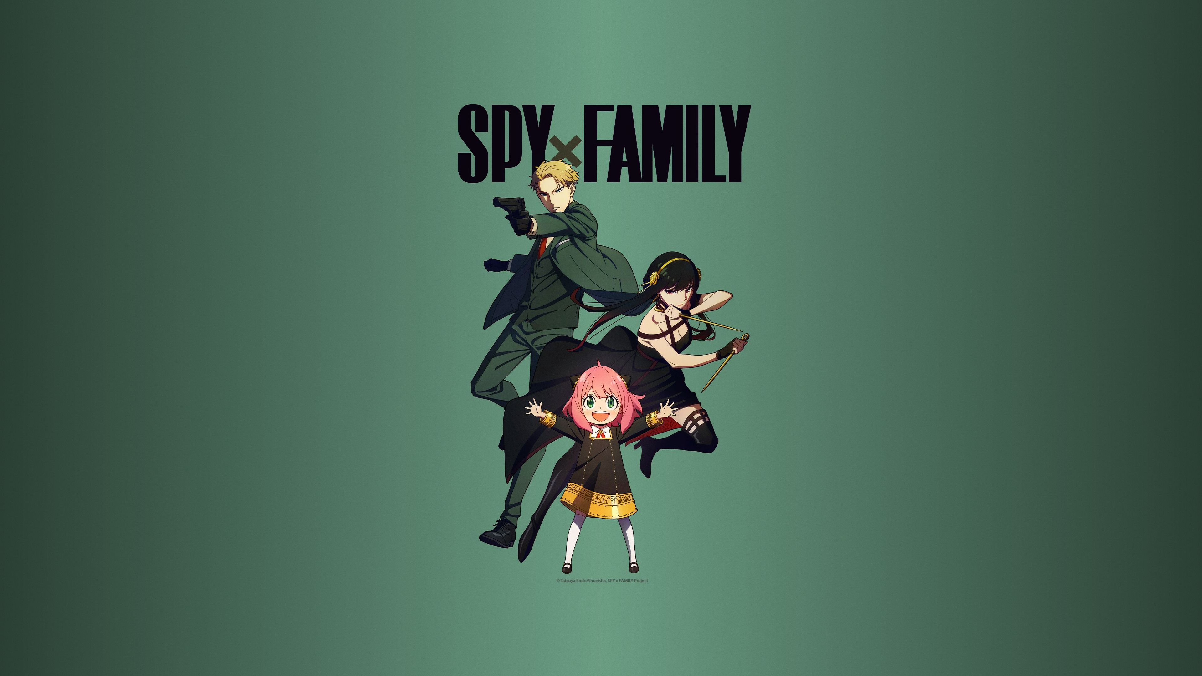 3840x2160 Spy x Family 4k Minimal Family Art Wallpaper, HD Minimalist 4K Wallpaper, Image and Background