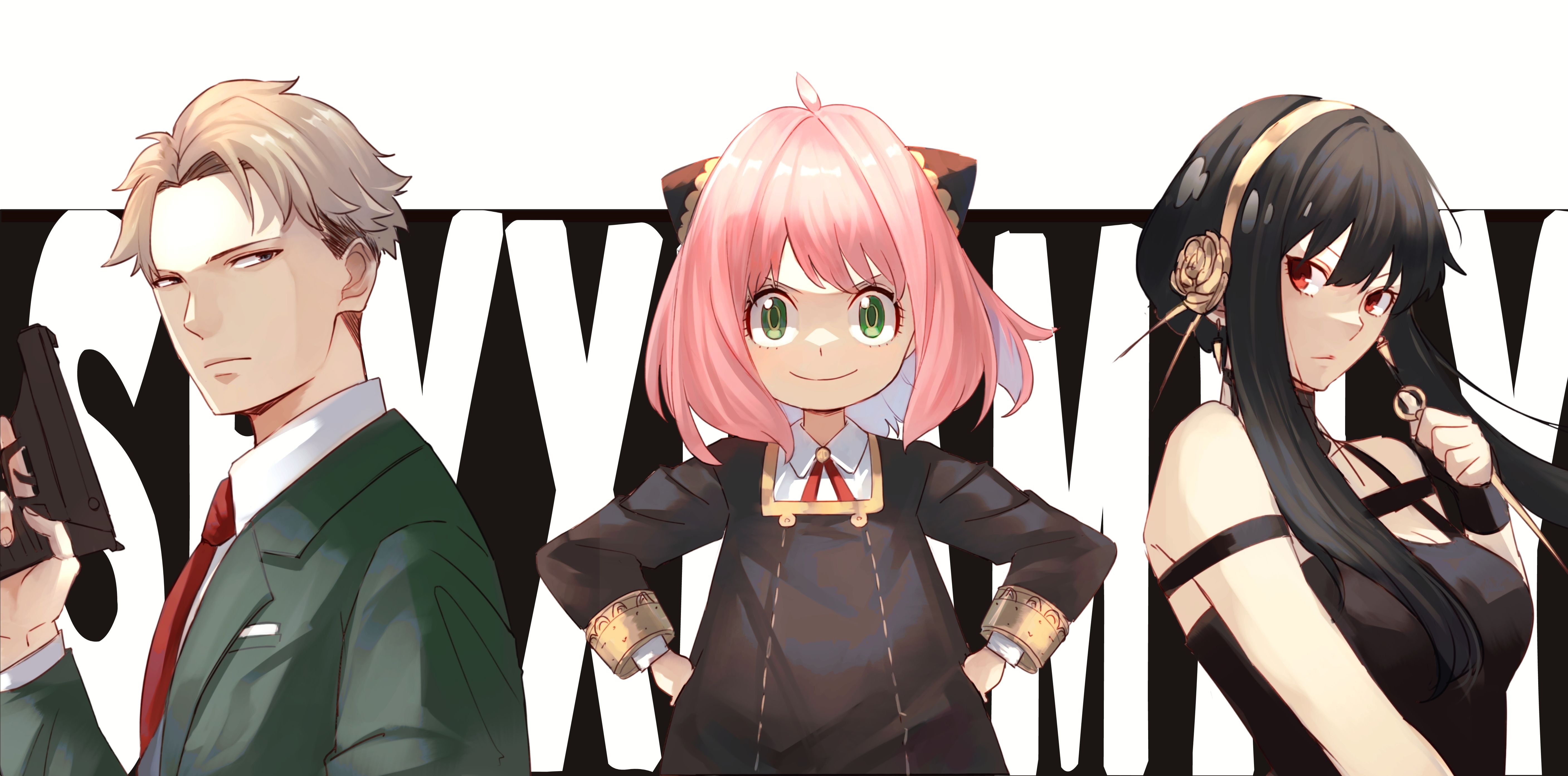 5628x2787 Spy X Family PC Wallpaper