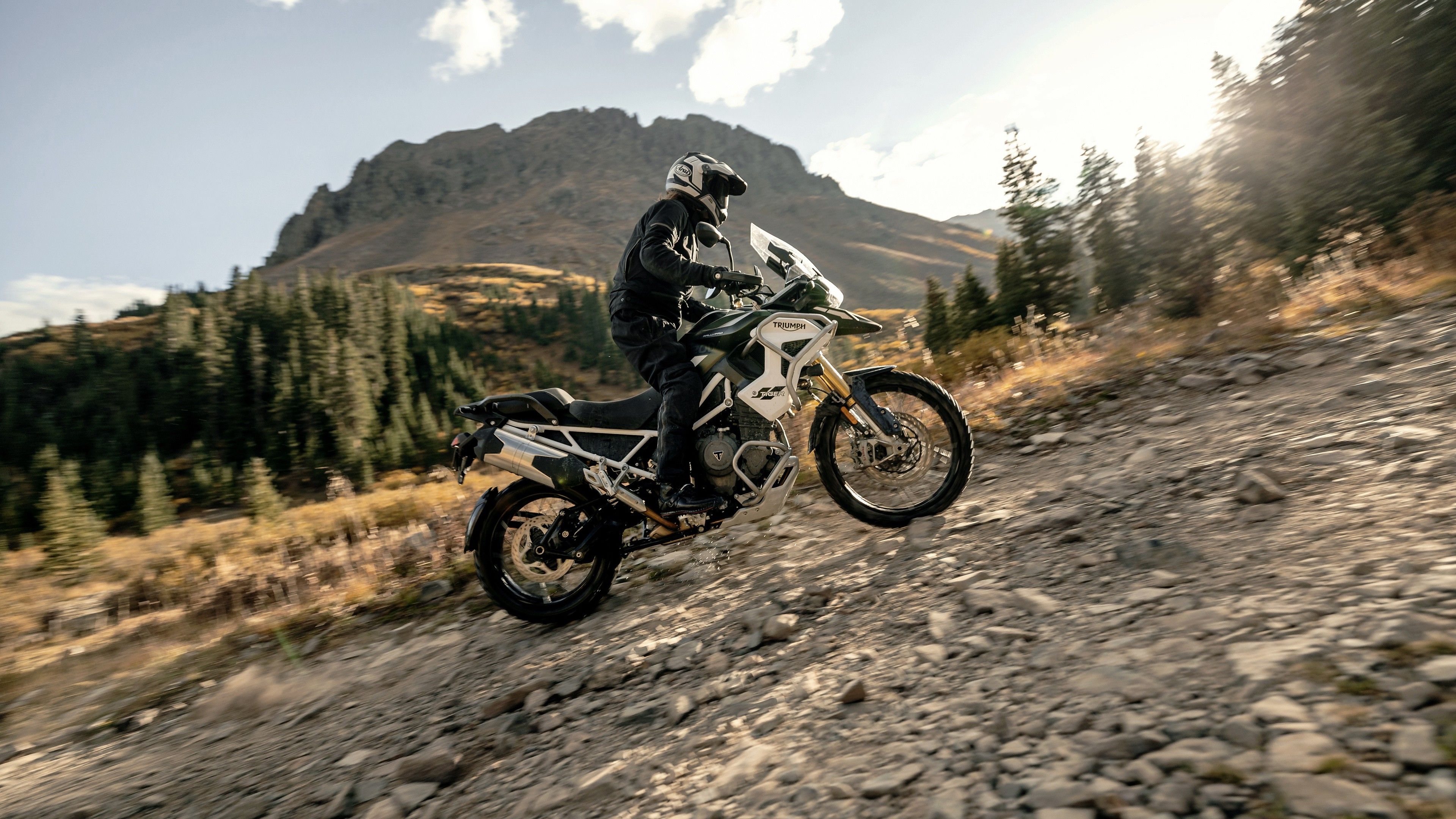 3840x2160 Triumph Tiger 1200 Rally Pro Motorcycle 4K HD Bike Wallpaper