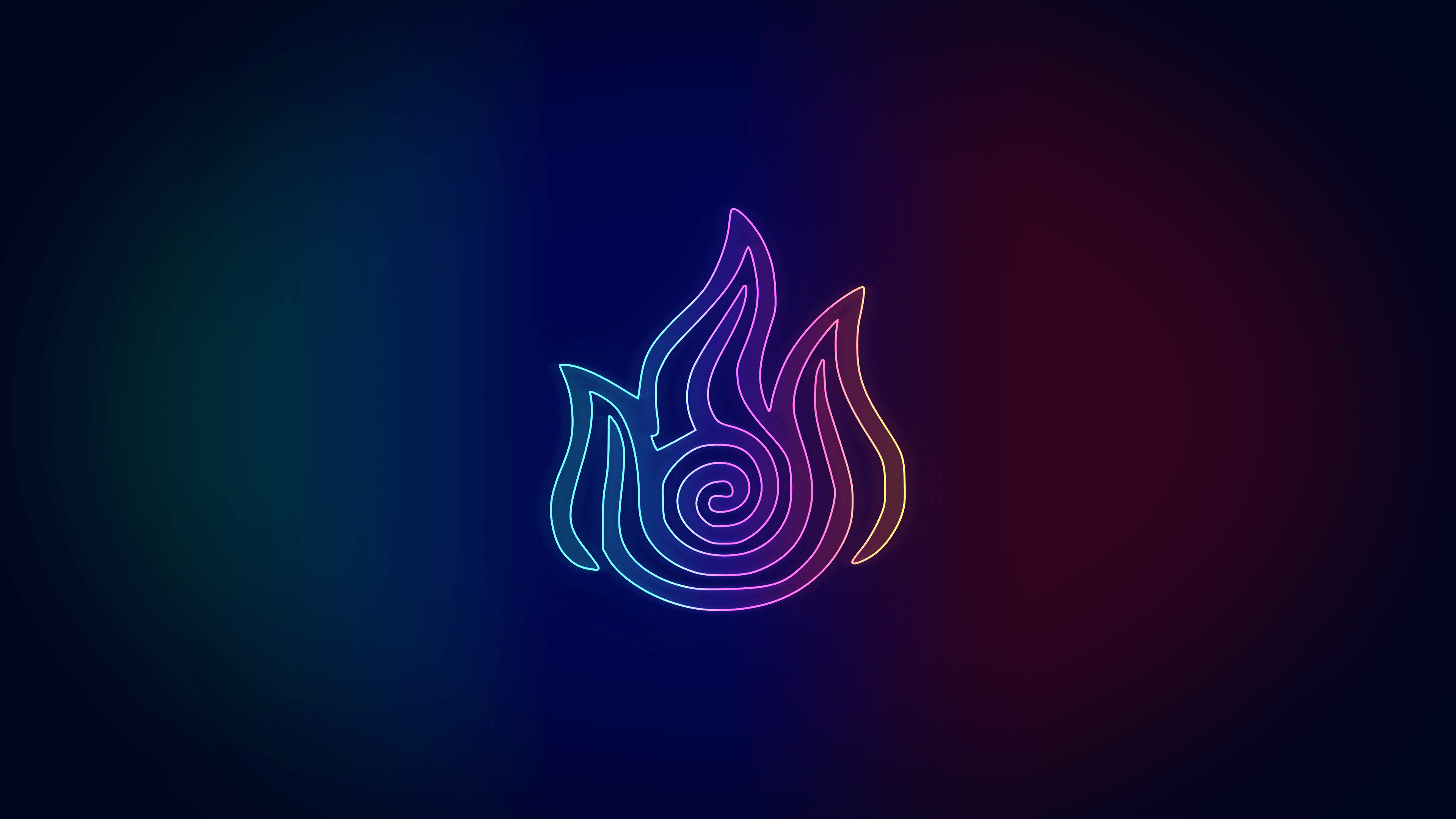 3840x2160 Neon Fire Element Wallpaper [3840 x 2160]