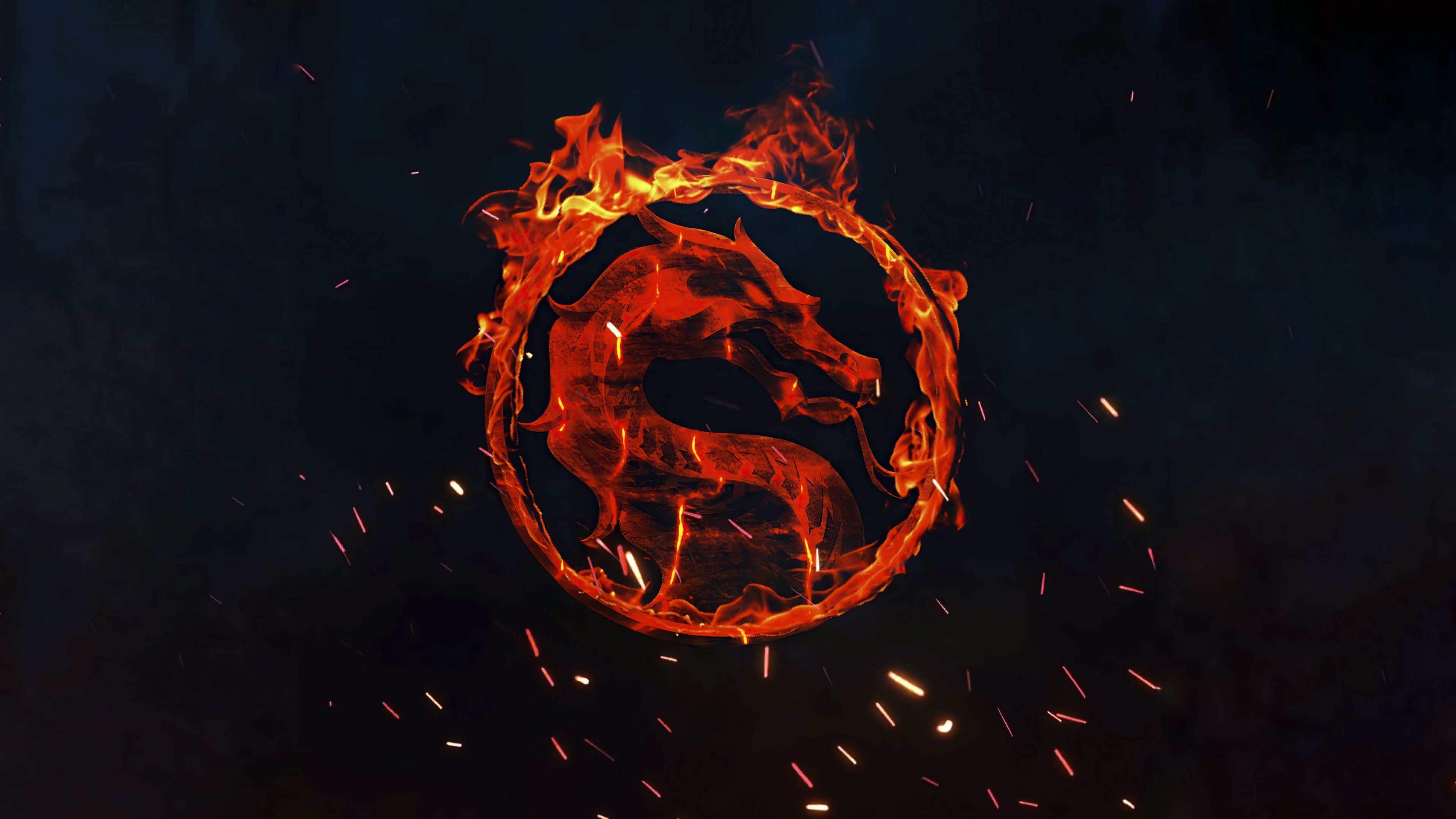 3840x2160 Mortal Kombat Fire Logo 4k Wallpaper, HD Games Wallpaper, 4k Wallpaper , Image, Background, Photos and Picture