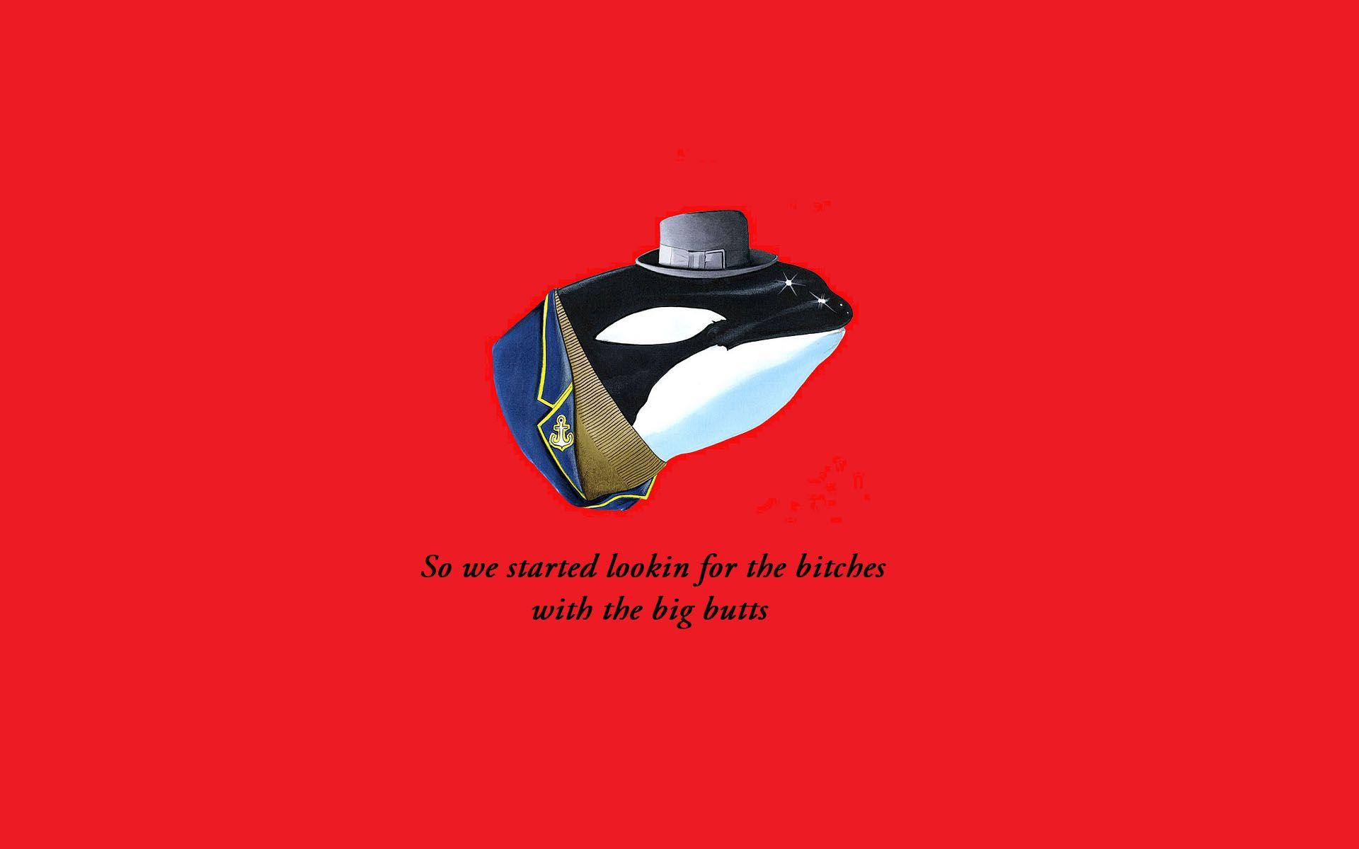1920x1200 Whale Red Hat WTF humor funny sadic hip hop urban slang text