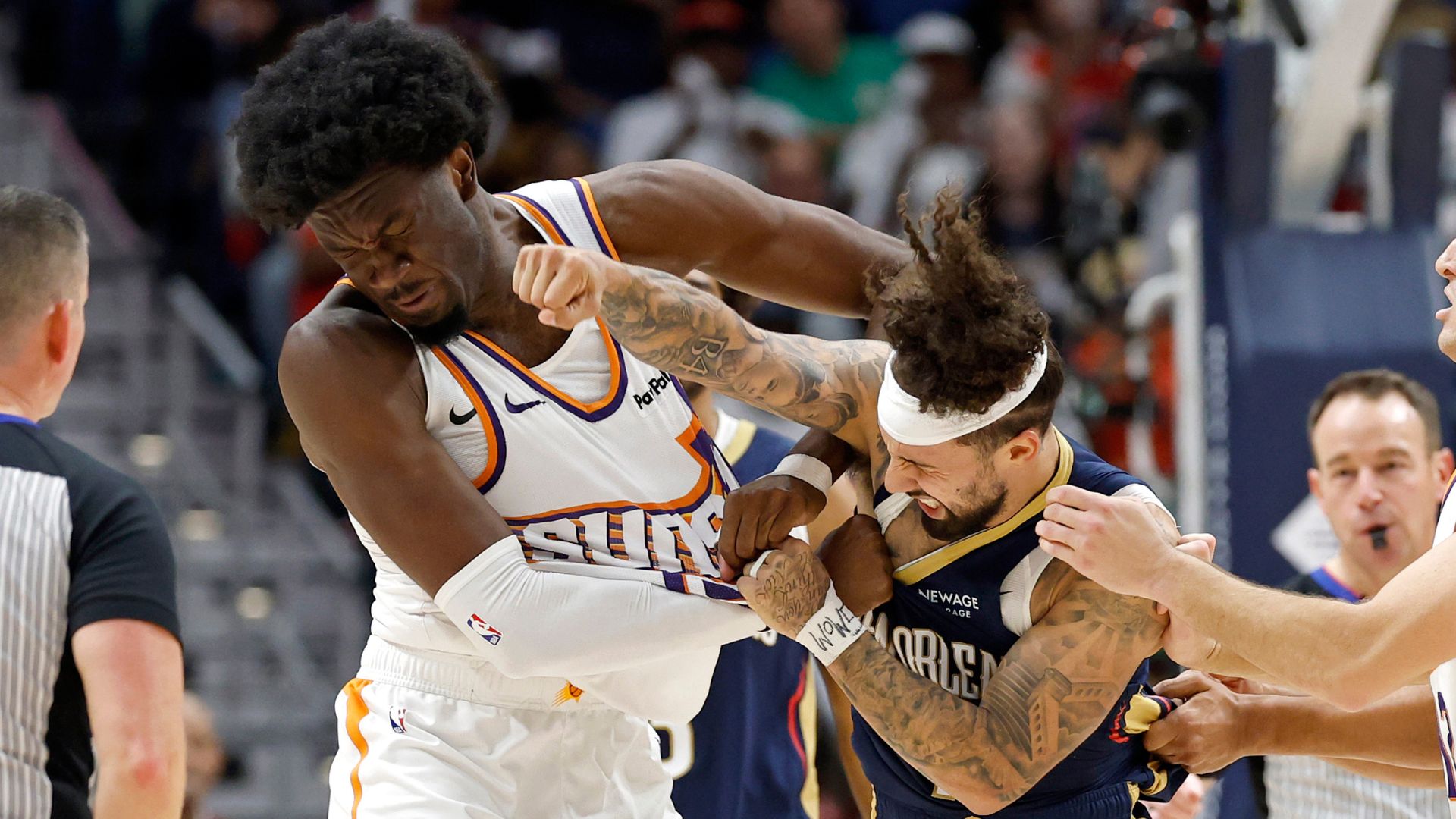 1920x1080 NBA Stars Jose Alvarado And Mark Williams Ejected After On Court Fistfight