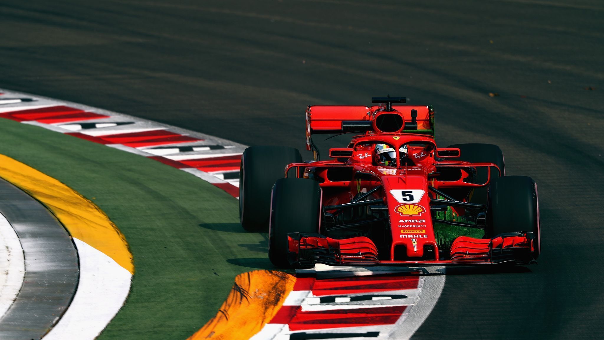 2048x1152 Singapore GP, Practice Three: Sebastian Vettel Shatters Lap Record In Ferrari One Two