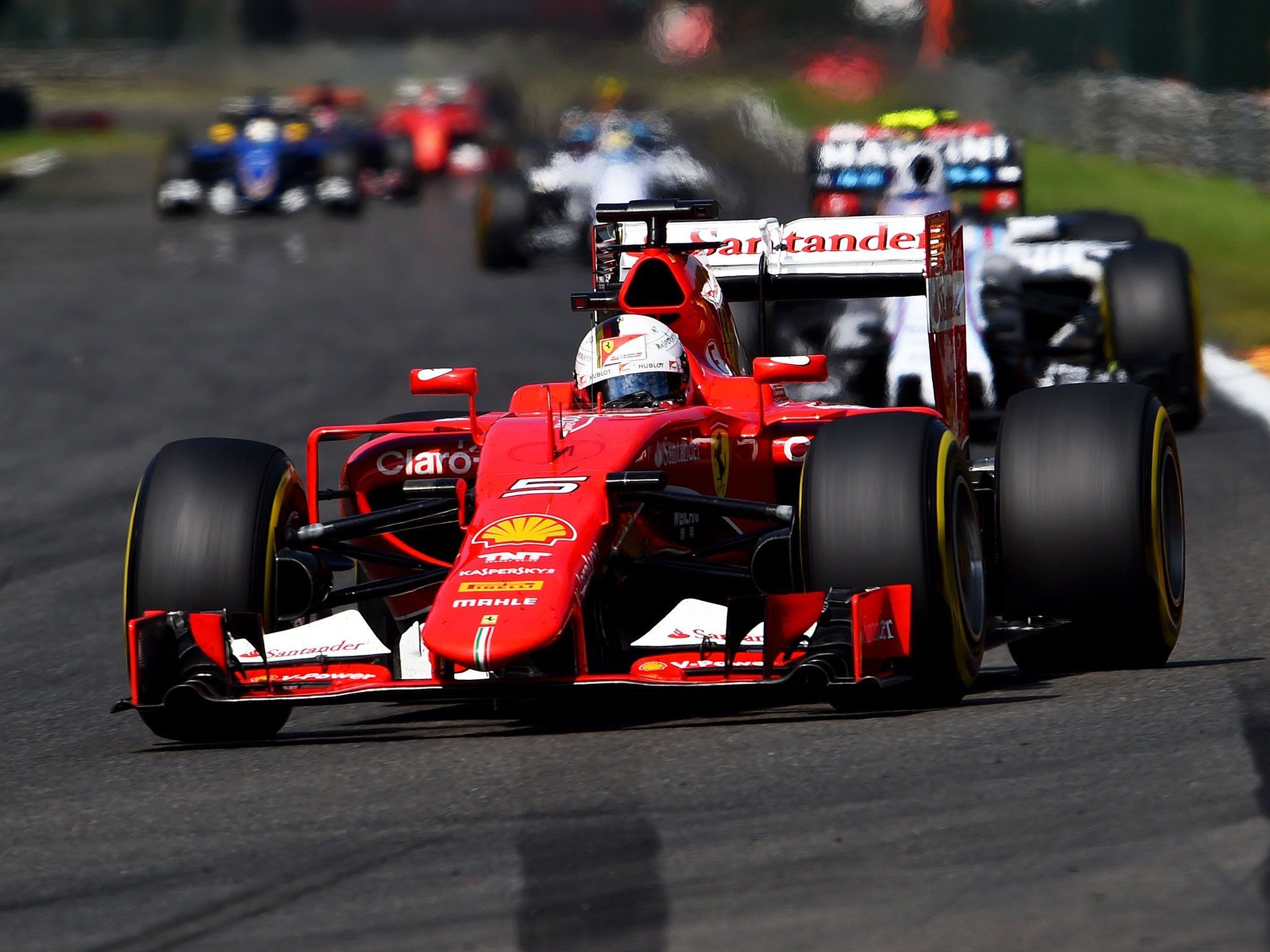 2048x1536 F1: Sebastian Vettel blames Pirelli for tyre failure Ferrari strategy