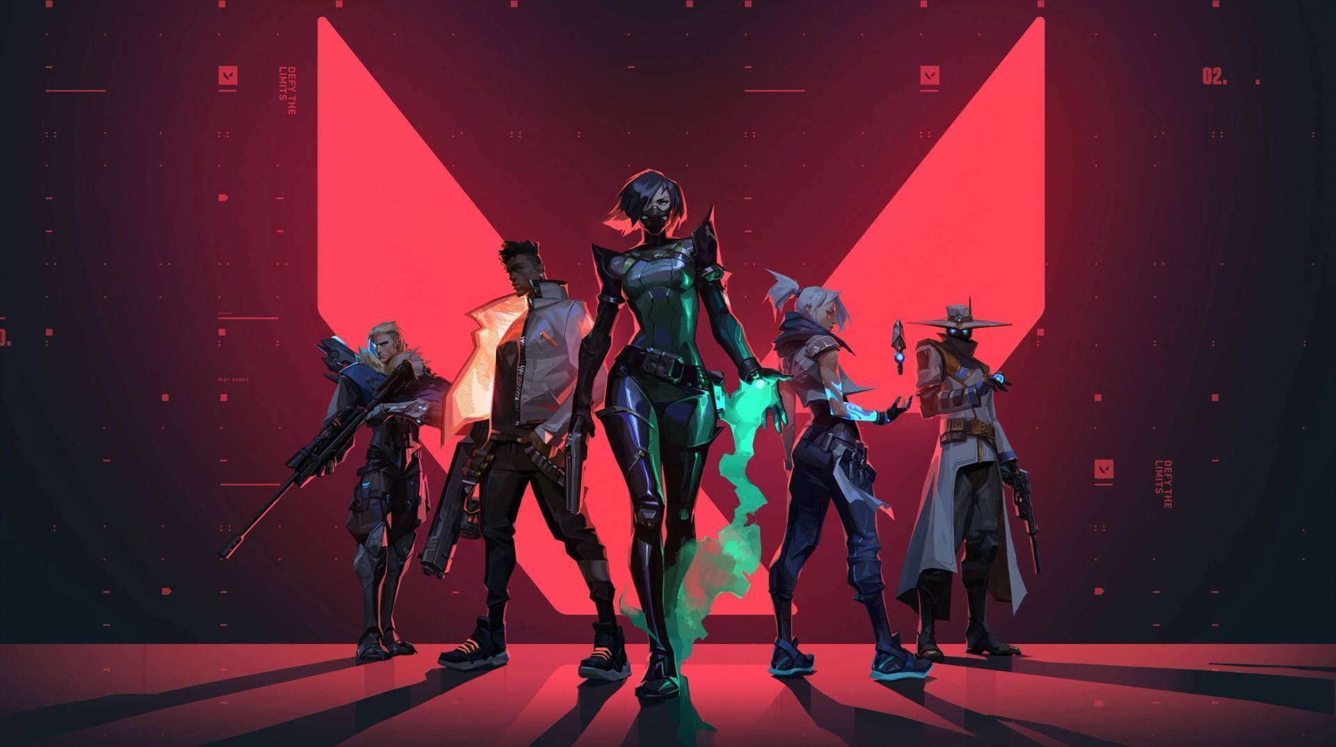 1920x1073 Download Red Valorant 8k Gaming Wallpaper