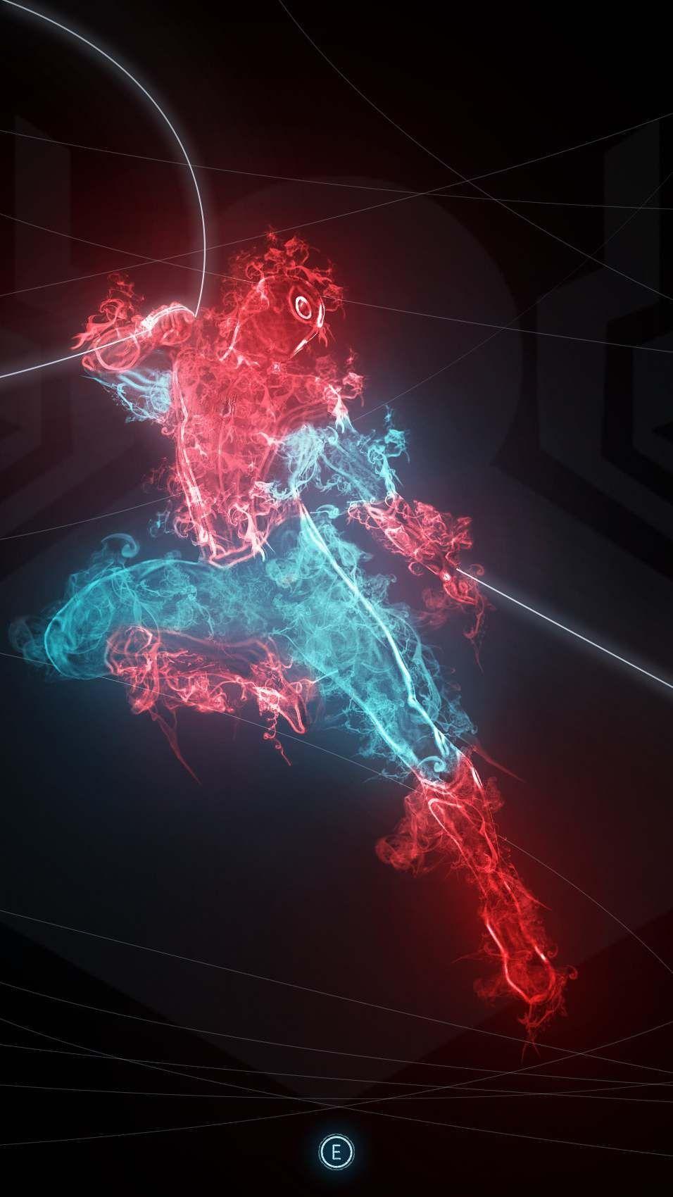 956x1700 Spider man neon smoke iPhone Wallpaper .com