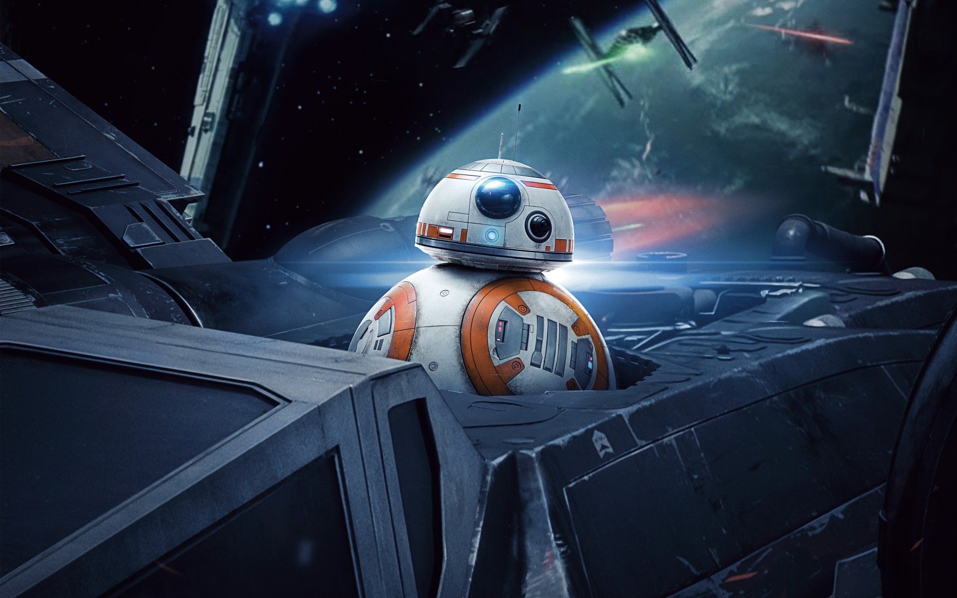 1920x1200 BB 8 in Star Wars The Last Jedi 4K Wallpaper