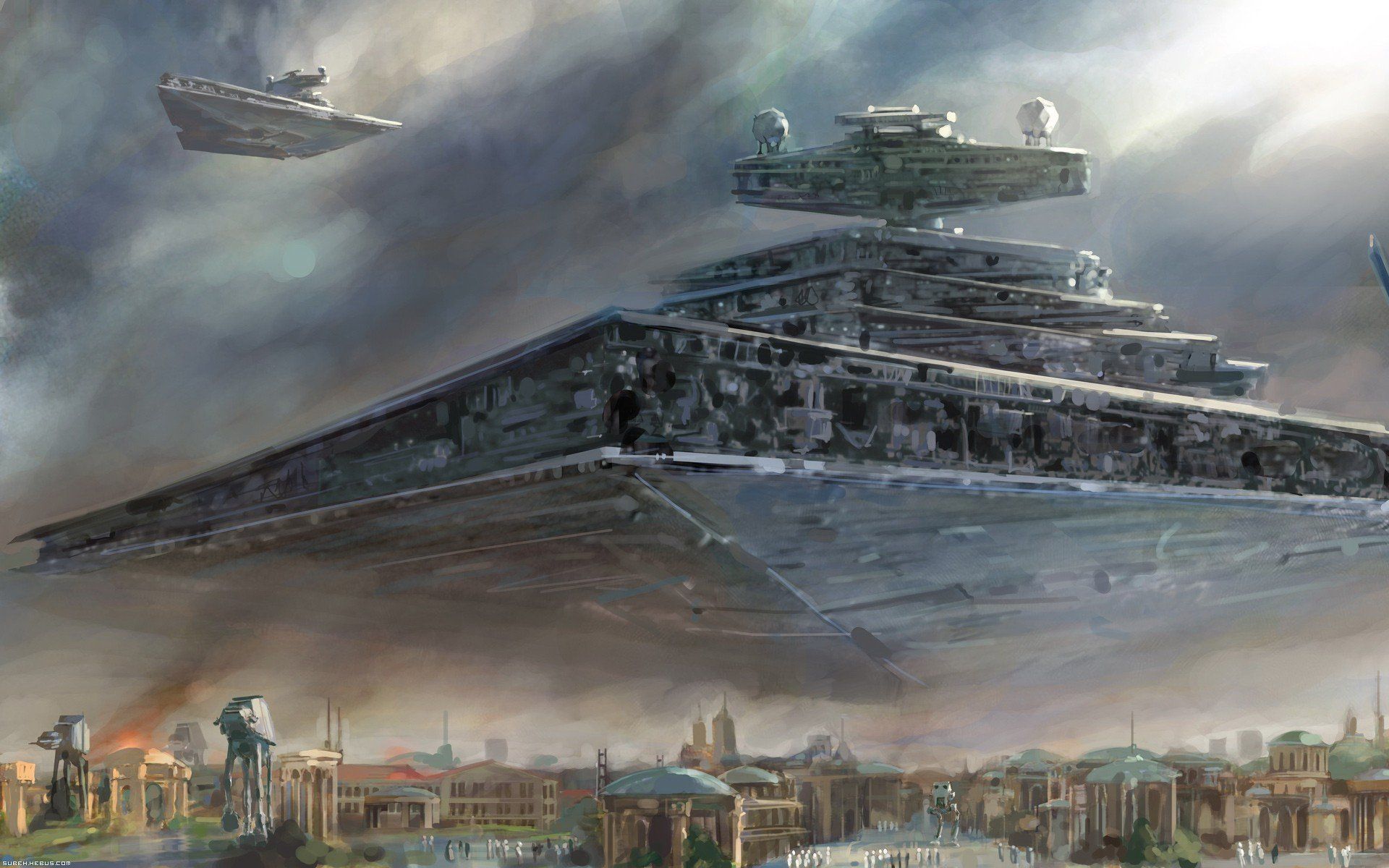 1920x1200 Star Destroyer HD Wallpaper: Epic Sci Fi From Star Wars