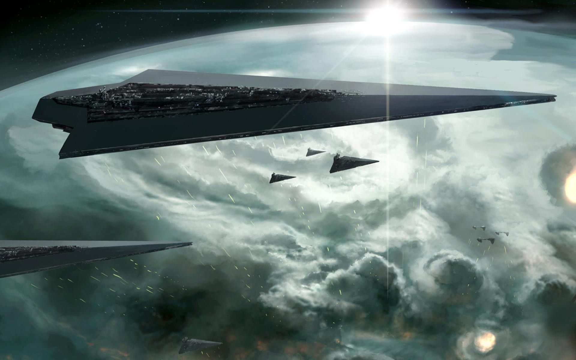 1920x1200 space, Star Destroyer, Star Wars, science fiction, HD Wallpaper