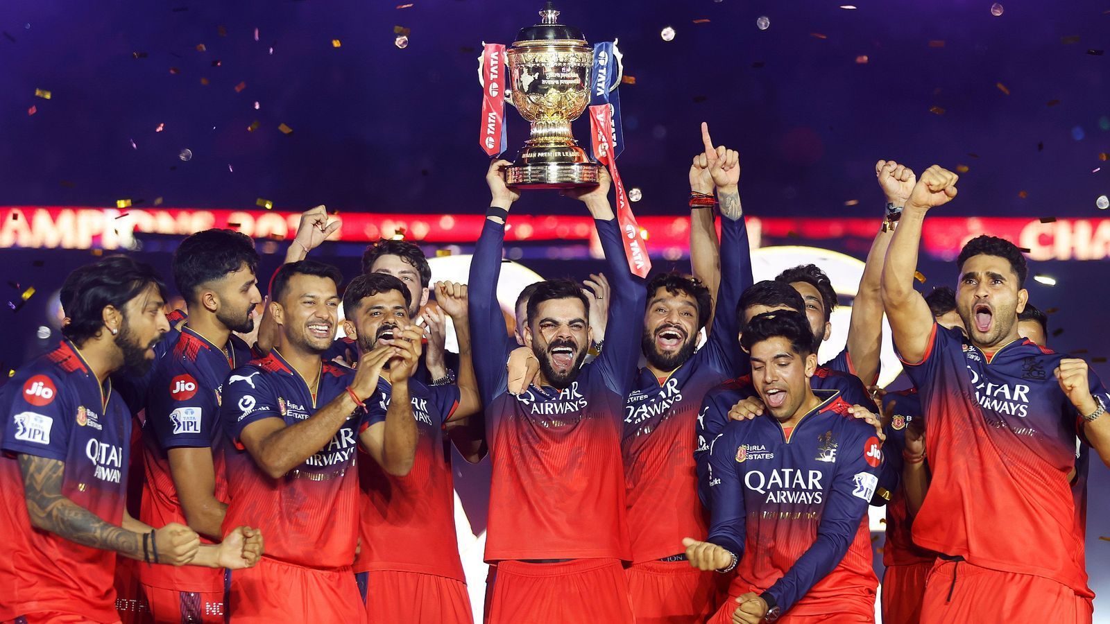 1600x900 Hazlewood and Kohli's Royal Challengers win first IPL title. cricket.com.au