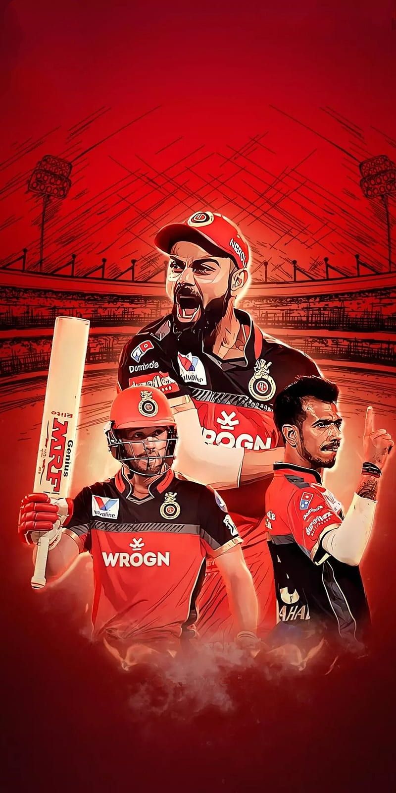 800x1600 RCB, abd, chahal, ipl, kohli, HD phone wallpaper