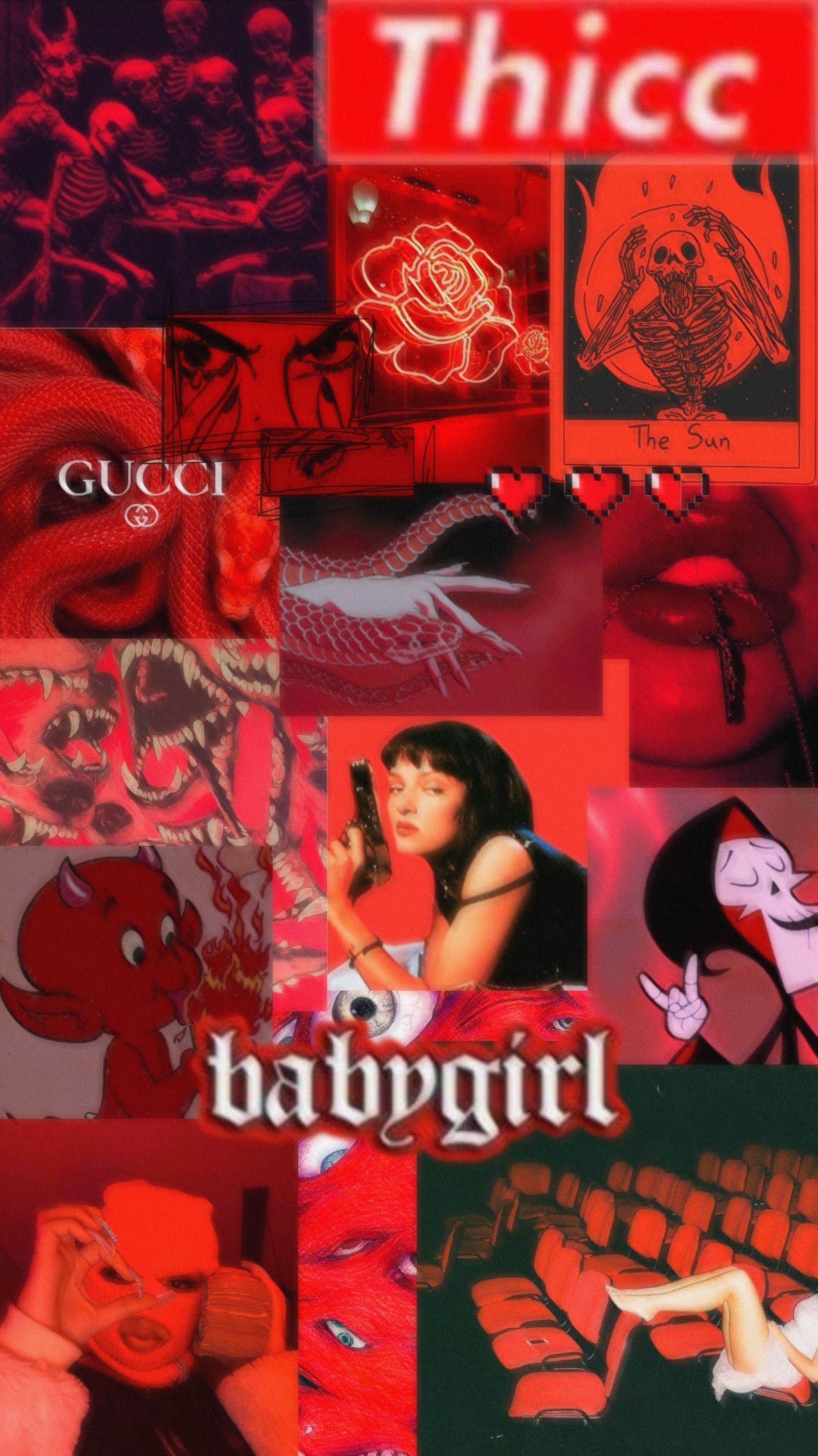 1947x3464 Baddie Red Wallpaper