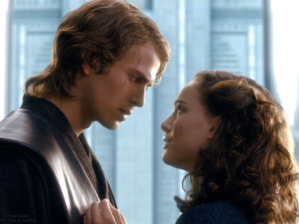 1024x768 Padme Amidala And Anakin Skywalker Wallpaper