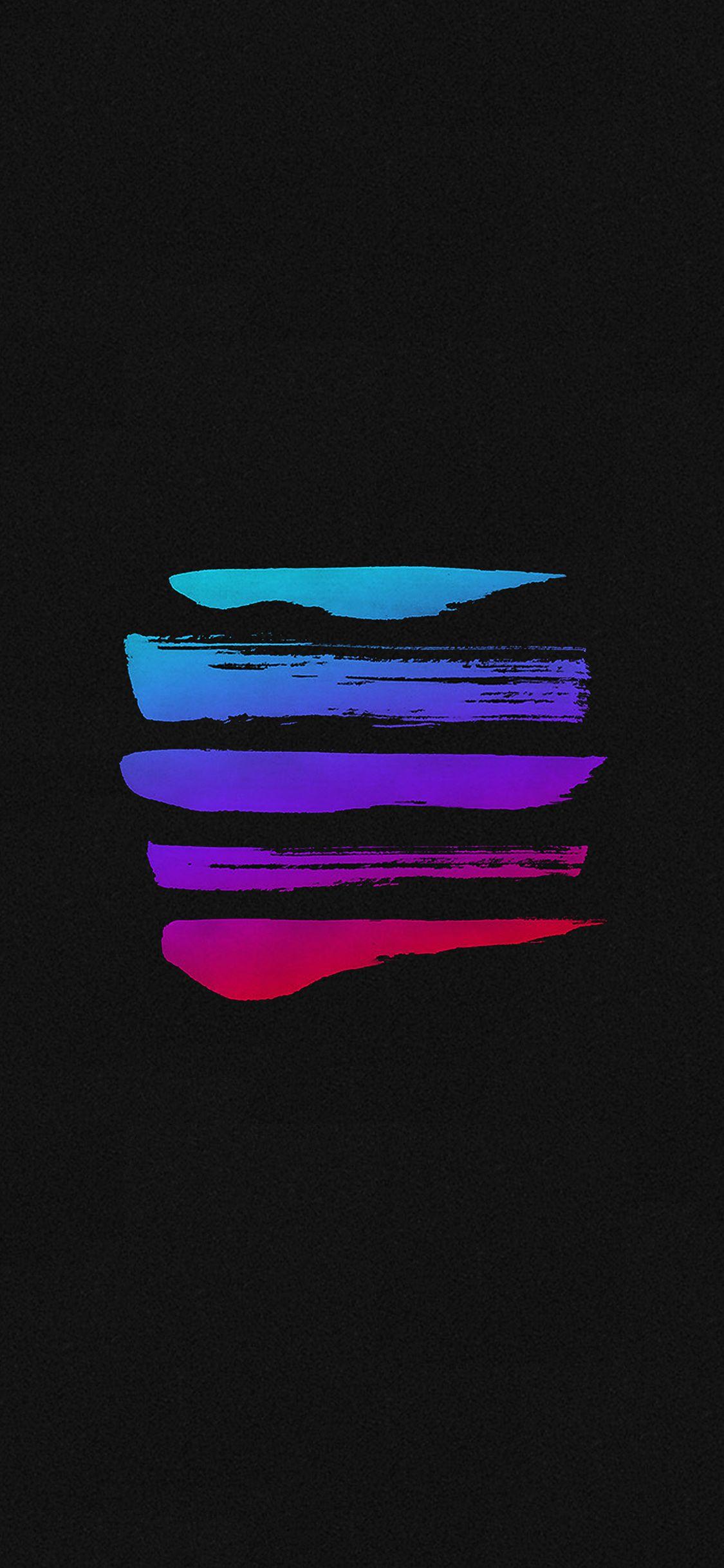 1125x2436 Lines Color Is My Drug Dark Illustration Art Wallpaper