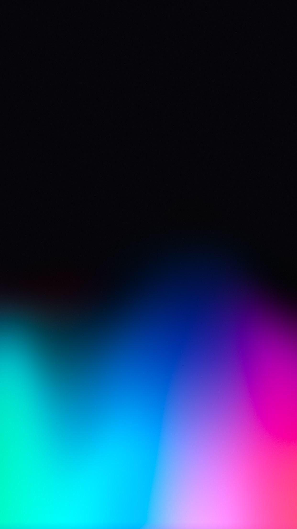 1242x2208 Dark Rainbow Wallpaper iPhone X Wallpaper Black