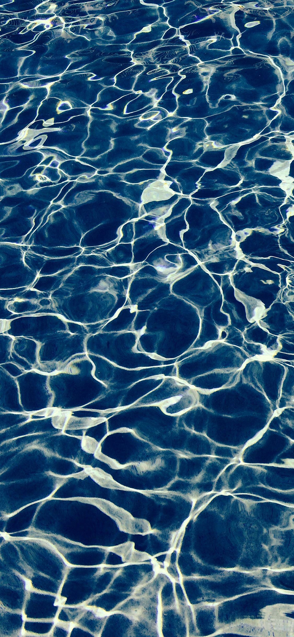 1125x2436 wave art water sea summer cool pattern blue dark