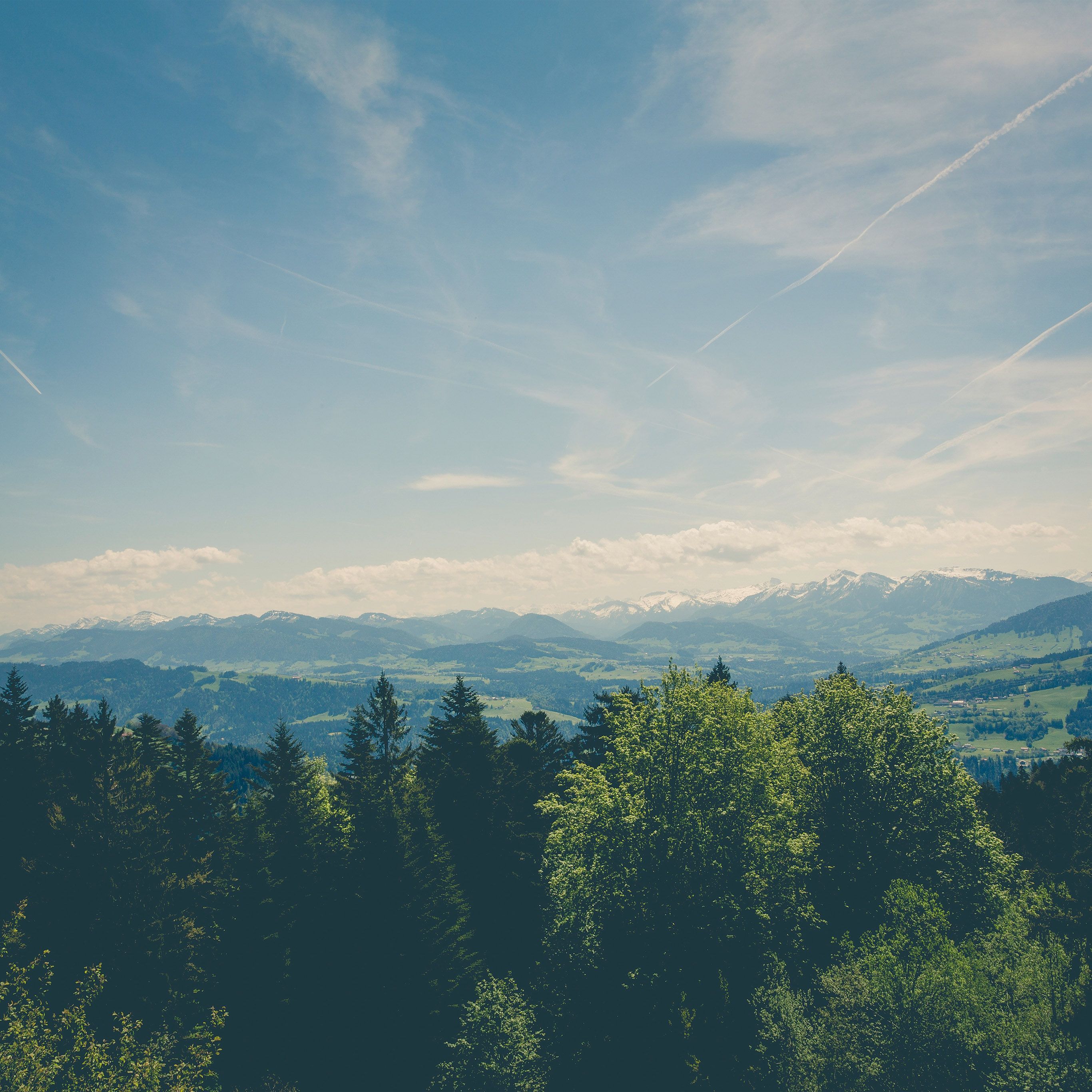 2732x2732 I Love Papers. green land sky blue summer nature
