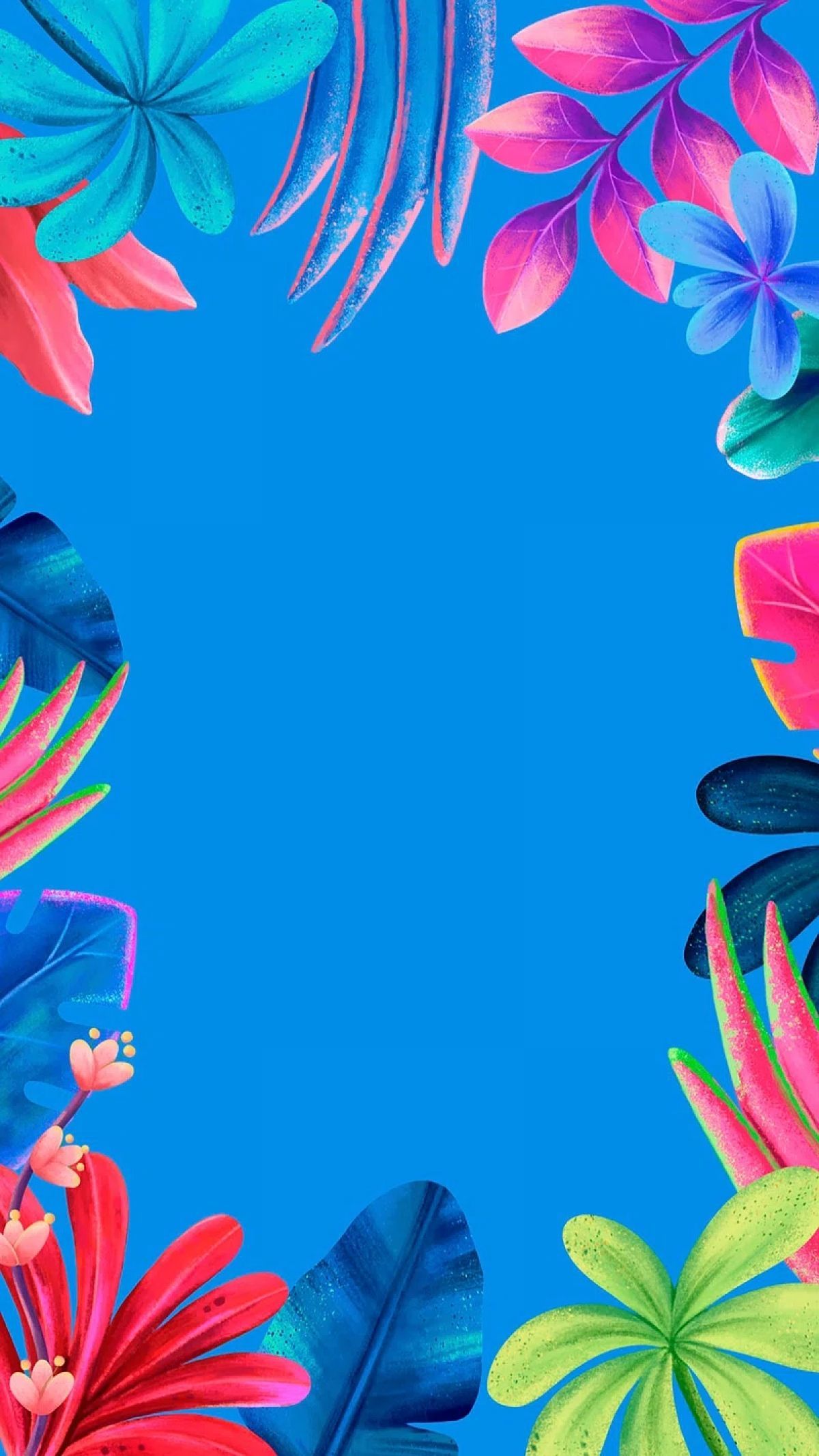 1200x2133 Blue Summer Flowers