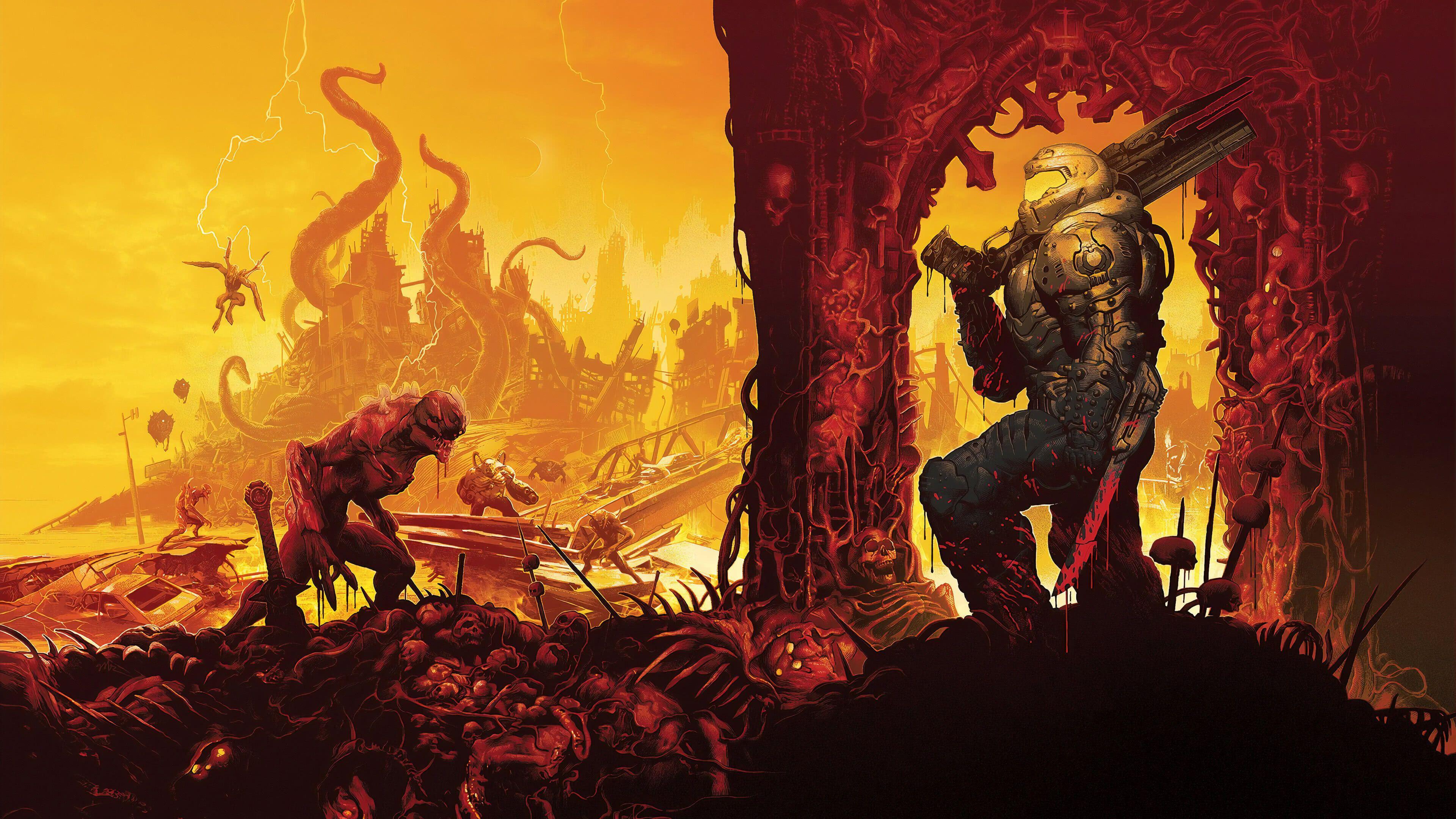 3840x2160 Doom Eternal Doomguy UHD 4K Wallpaper