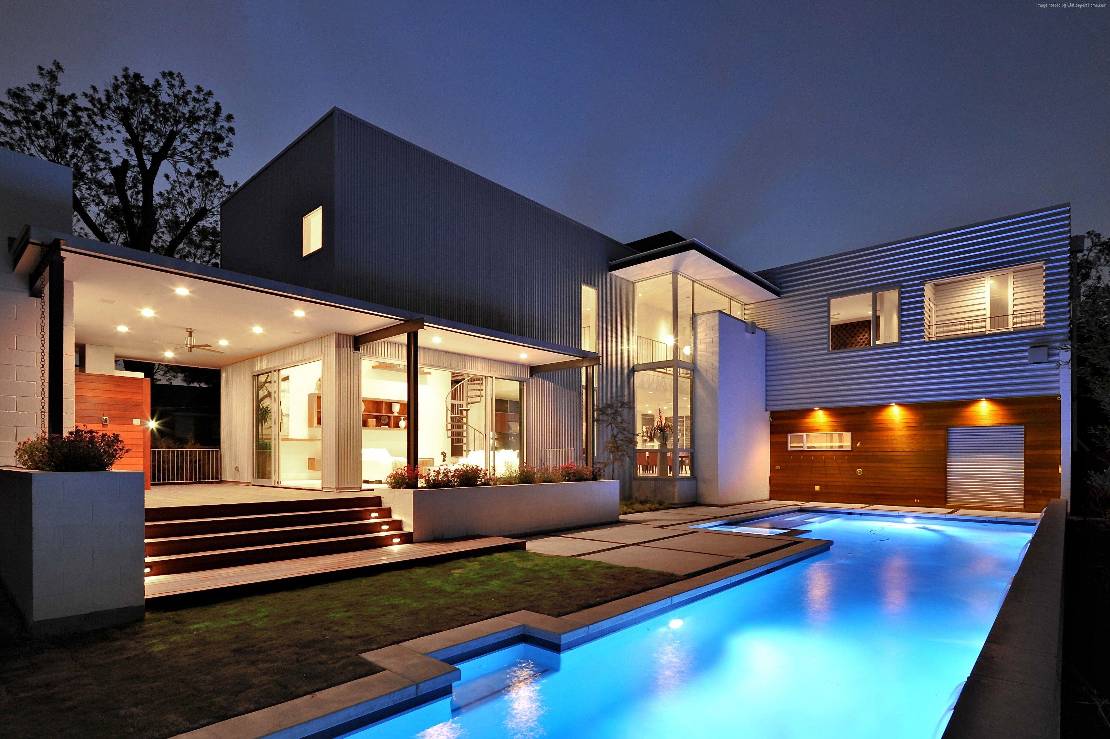 3614x2406 #Mansion, #House, #pool, #interior, #yard, #High Tech