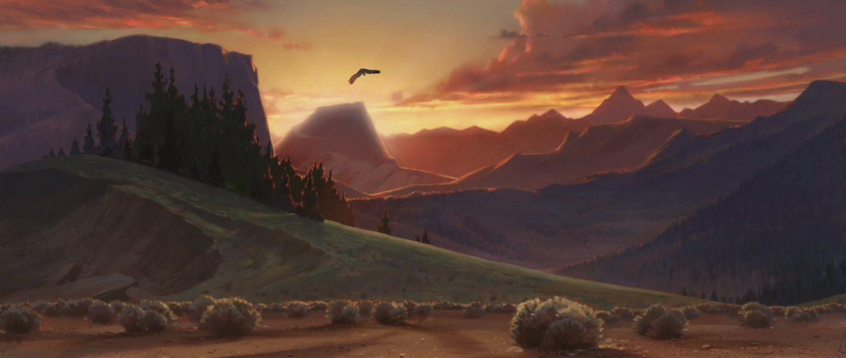 1683x713 Spirit: Stallion of the Cimarron (2002). Animation background