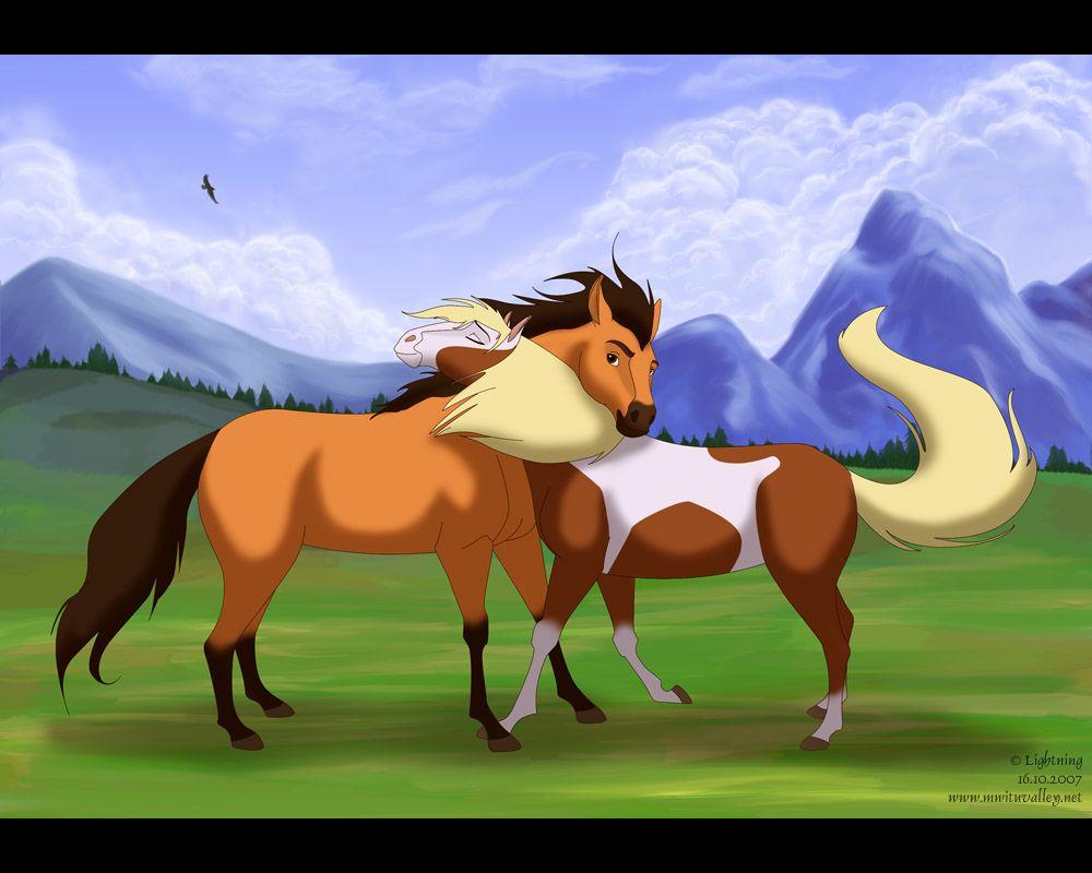 1000x800 Rain. Spirit Stallion of the Cimarron