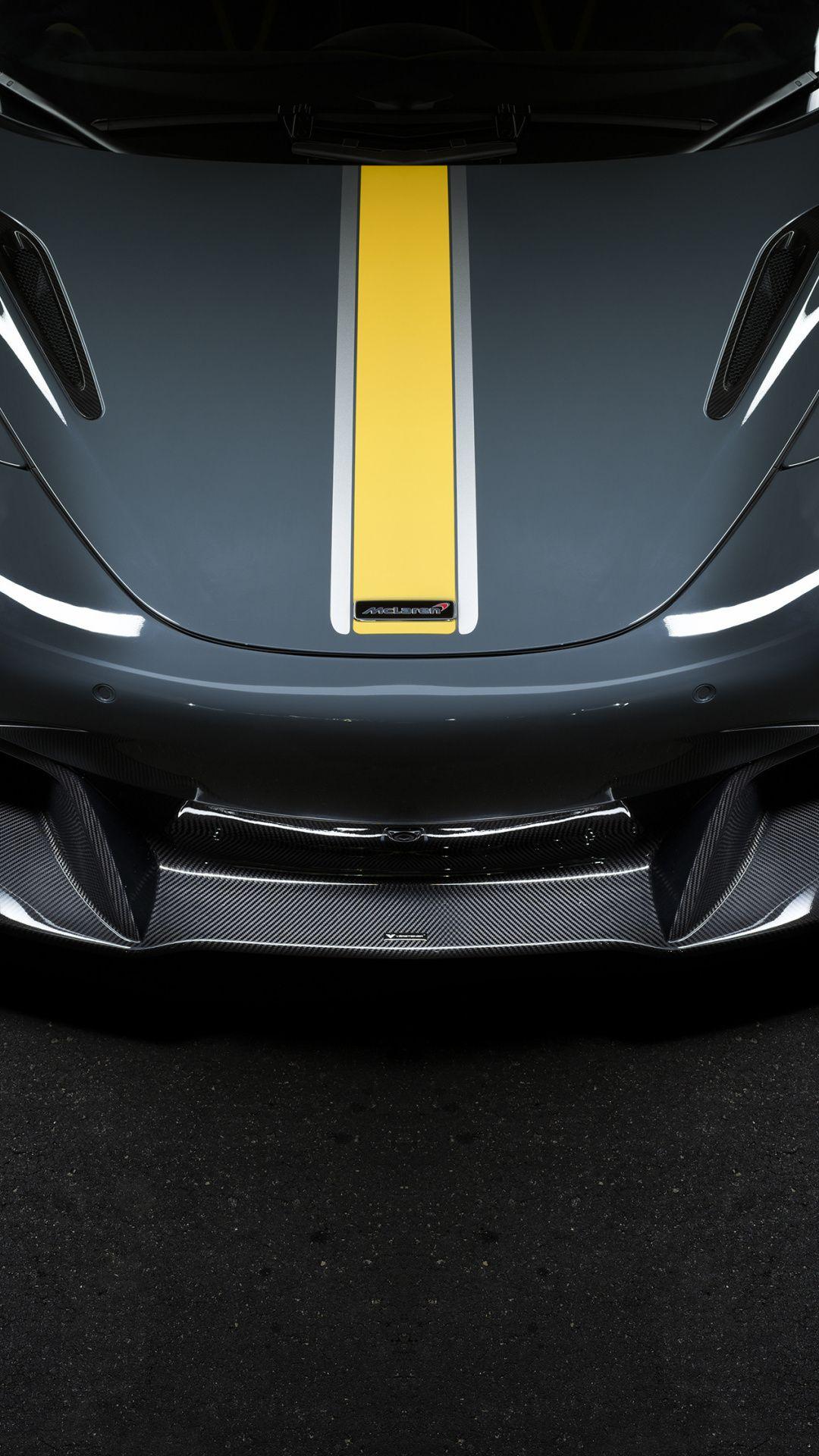 1080x1920 Download 1080x1920 wallpaper mclaren 720s, carbon fiber, front