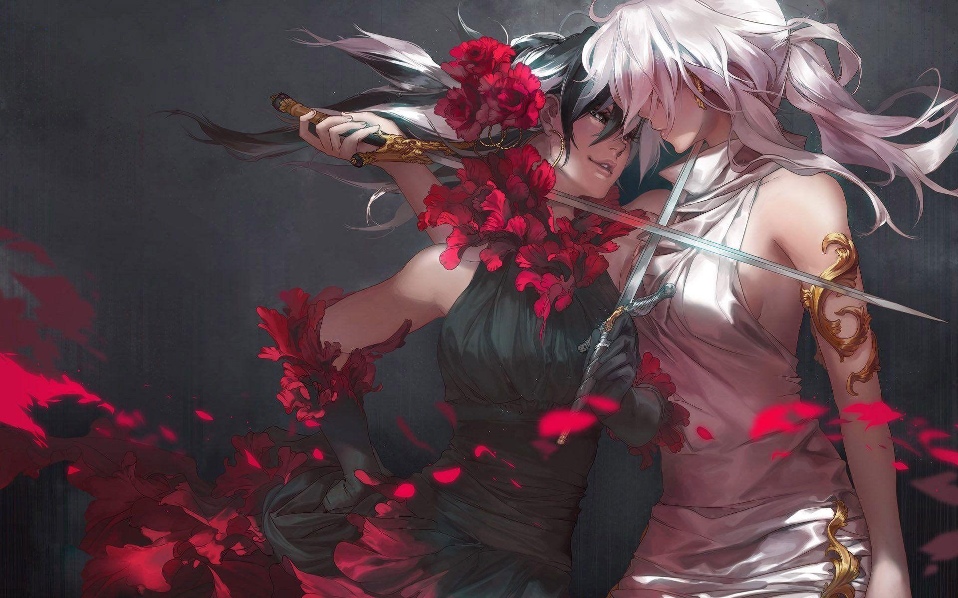 1920x1200 Girl Fight Wallpaper