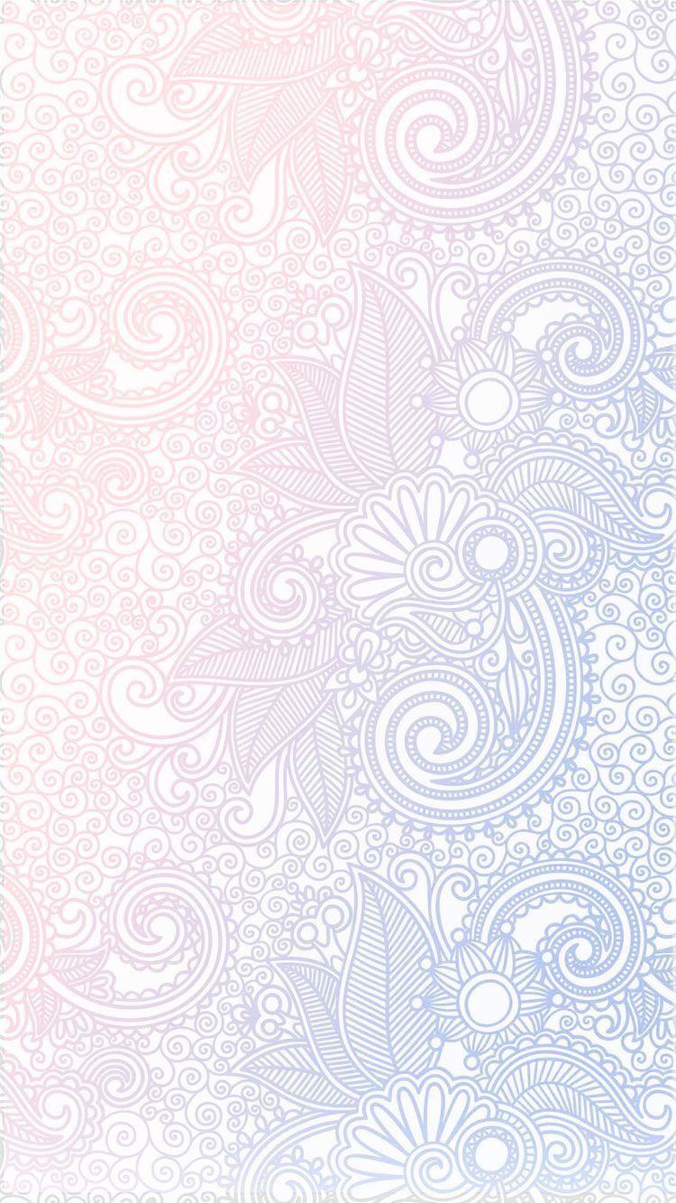 750x1333 Pastel Zentangle Wallpaper. Papel de parede de arte, Papéis de