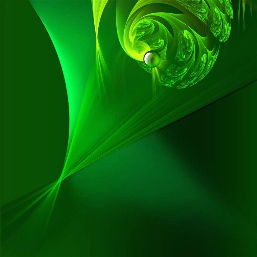 1024x1024 Green Liquid Abstract Art iPad Air Wallpaper Free Download