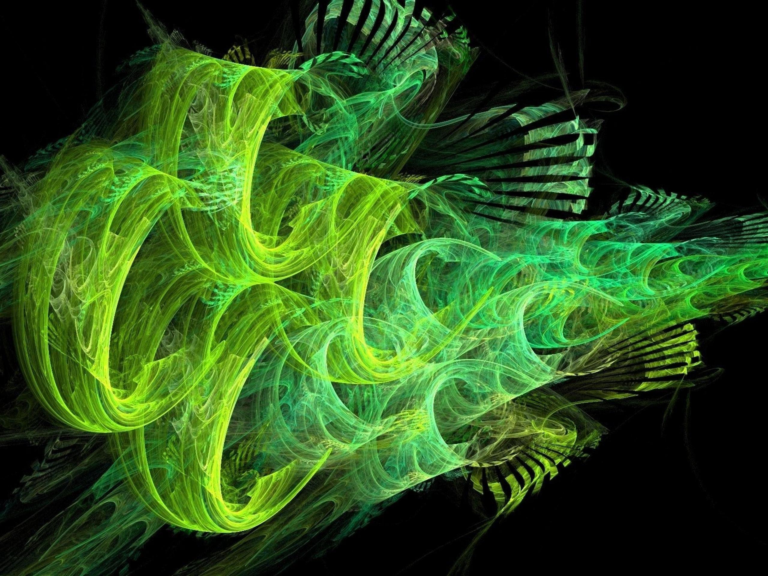 2560x1920 Green Art. Beautiful wallpaper background