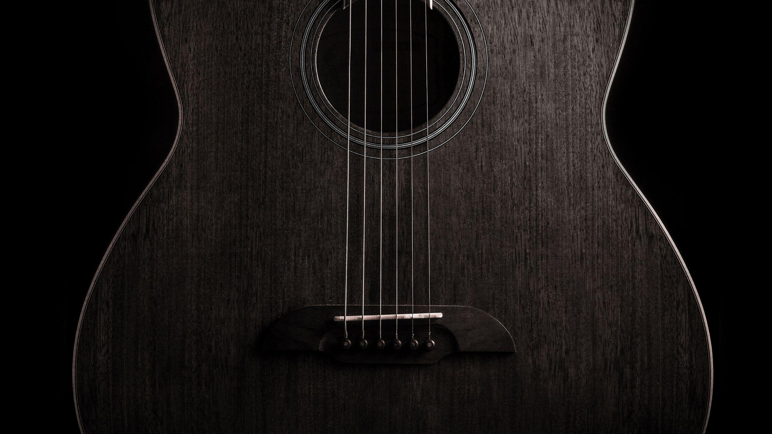 2560x1440 Download 2560x1440 wallpaper guitar, musical instrument, huawei