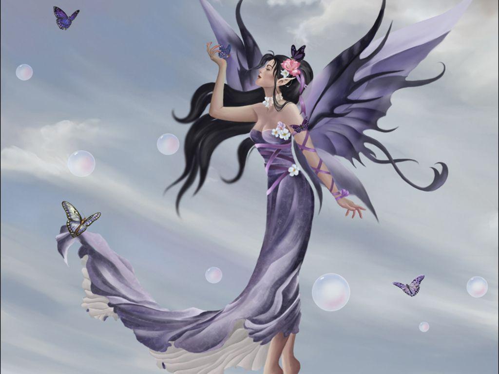 1024x768 Butterfly Fairy - hình nền các nàng tiên.  tiên nữ