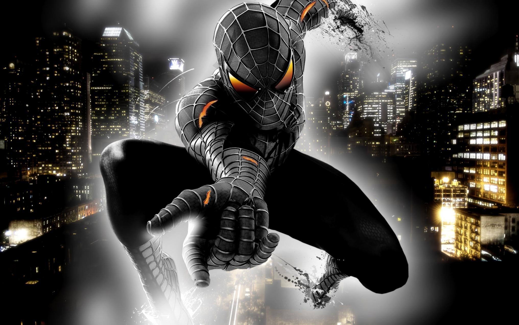 2033x1271 Black Spider Man Wallpaper