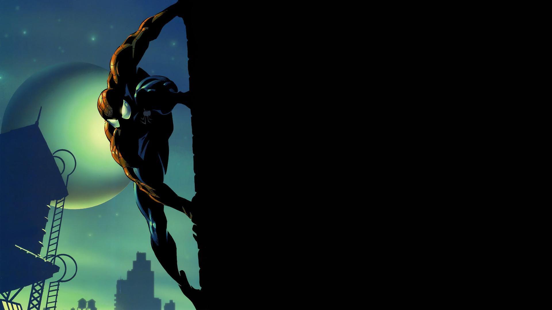 1920x1080 Spiderman Comics Spider Man Superhero Dark Wallpaper