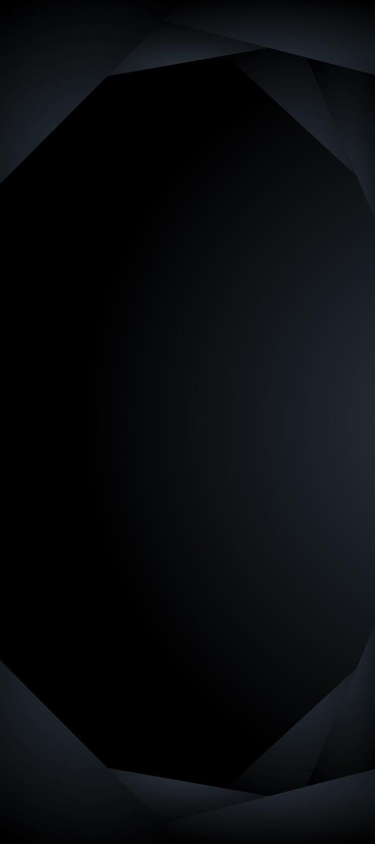 740x1665 Full black wallpaper Image