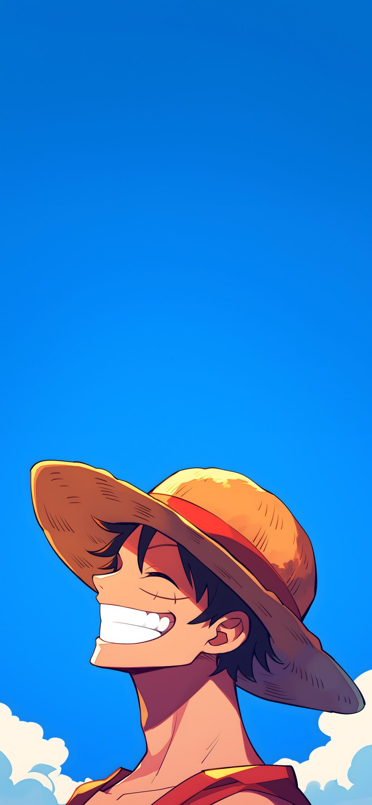 1183x2560 Monkey D. Luffy Blue Cool Anime Wallpaper