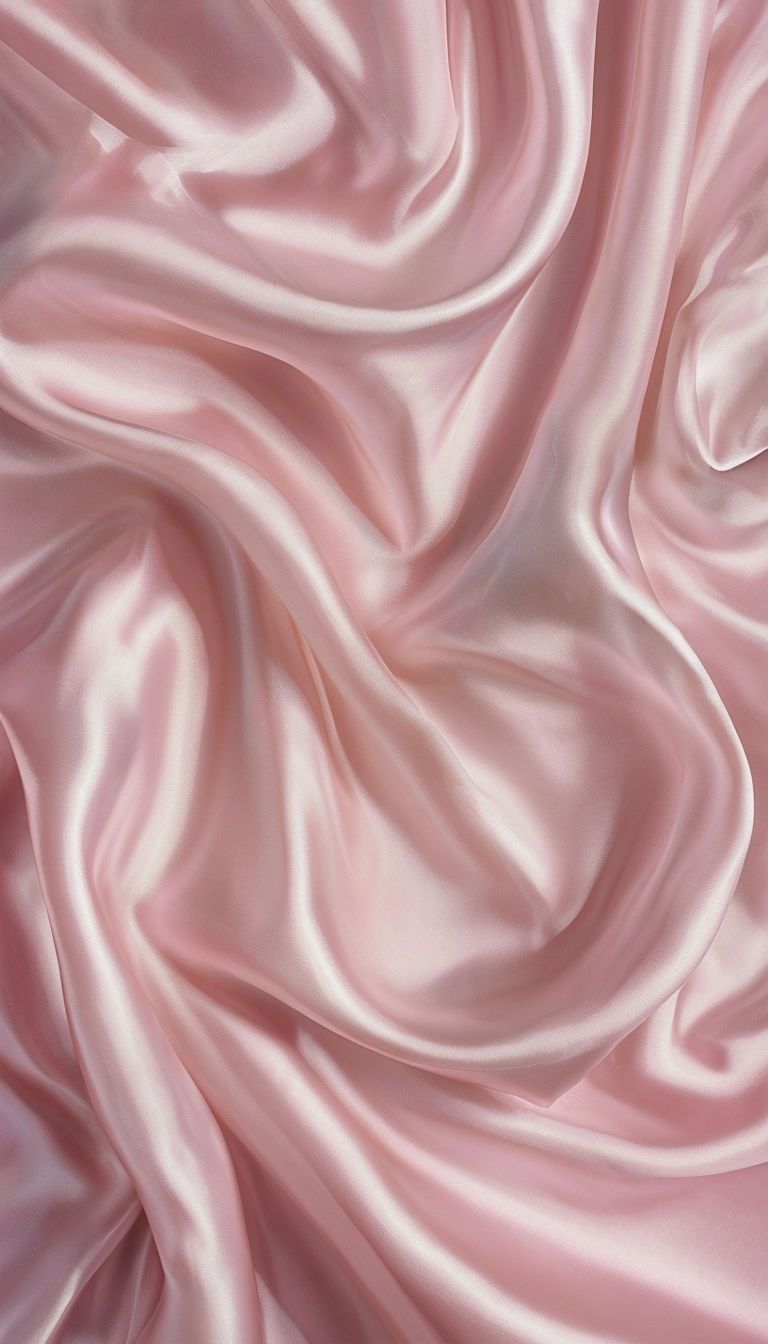 768x1344 Elegant Light Pink Satin Fabric Close Up Mobile Wallpaper