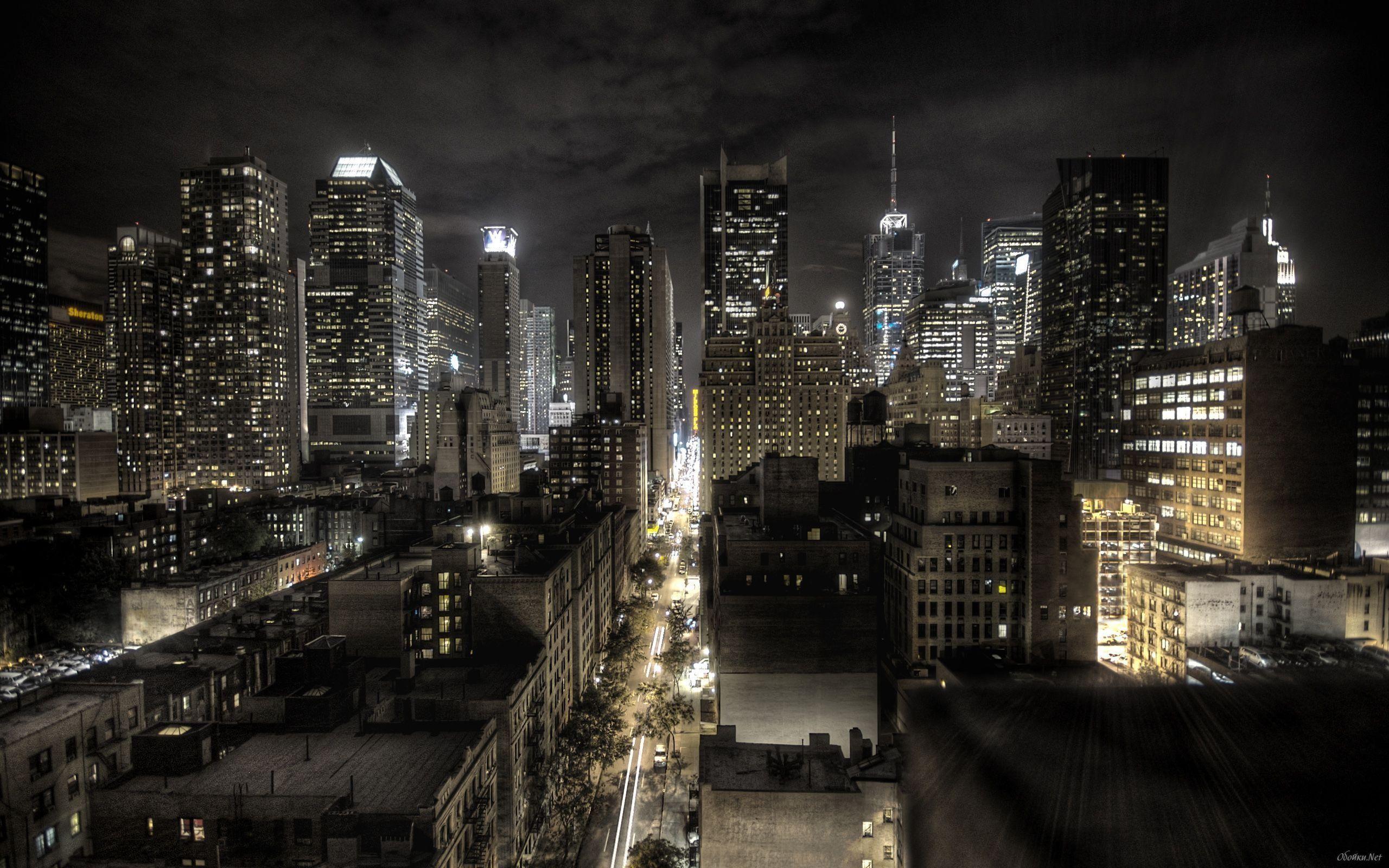 2560x1600 Thành phố New York vào ban đêm Hình nền máy tính để bàn HD.  Hình nền máy tính để bàn HD