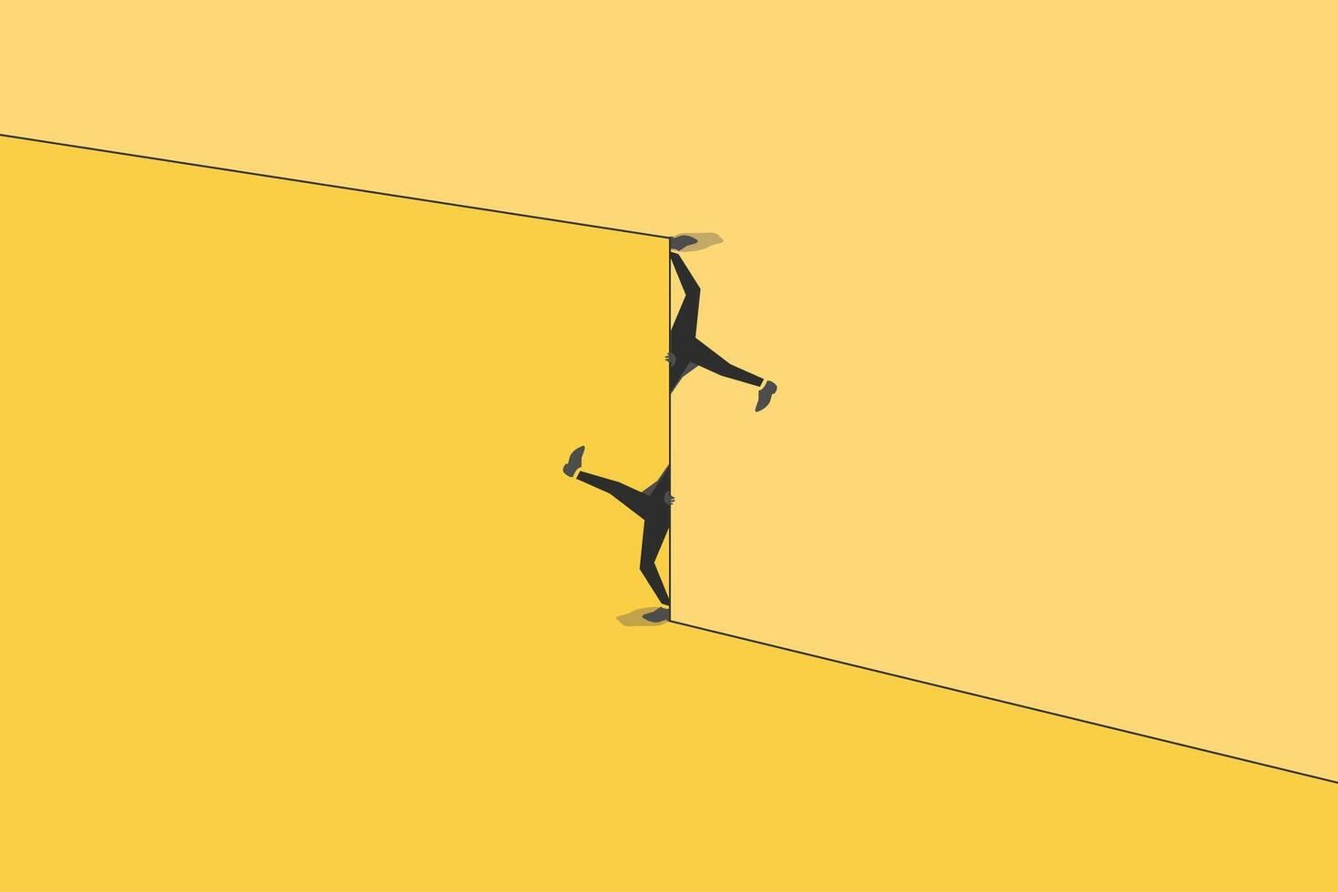 1470x980 man and woman walking. concept of gender gap or business inequality concept. Business career challenge symbol. Eps10 illustration