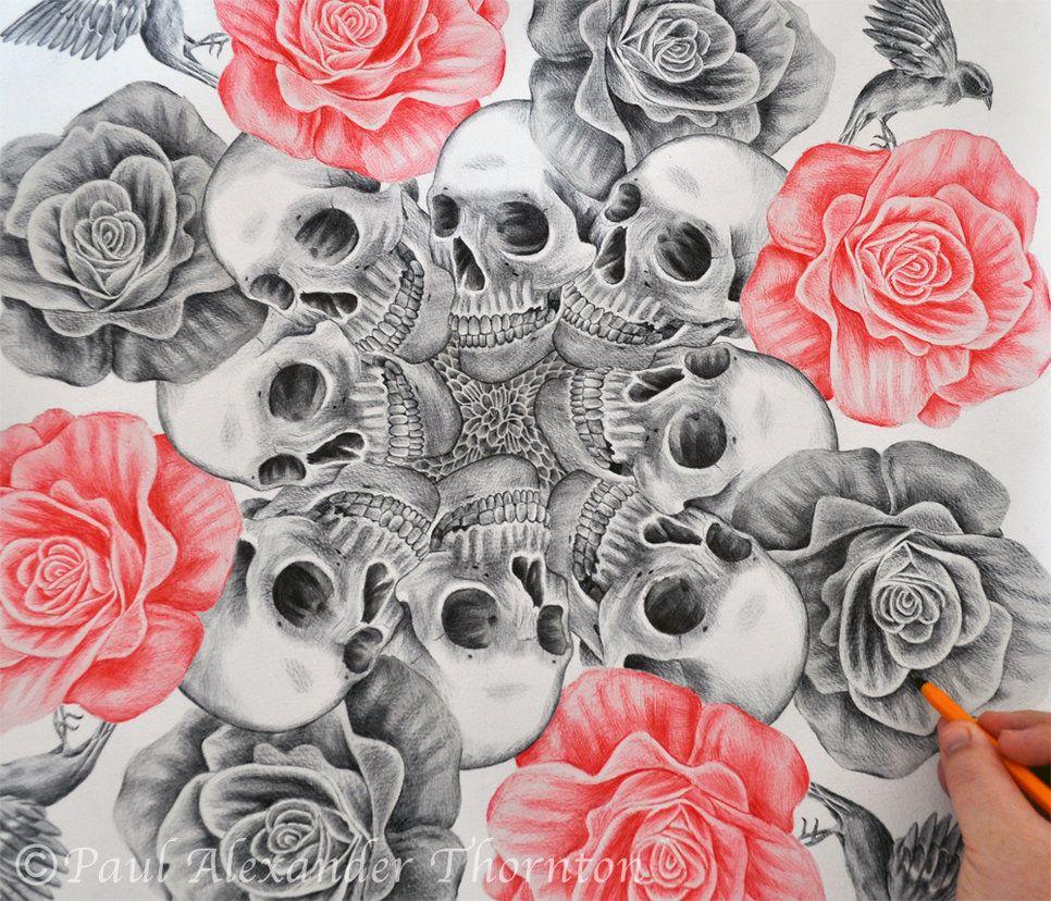 Skulls and Flowers Wallpapers - Top Free Skulls and Flowers Backgrounds - WallpaperAccess
